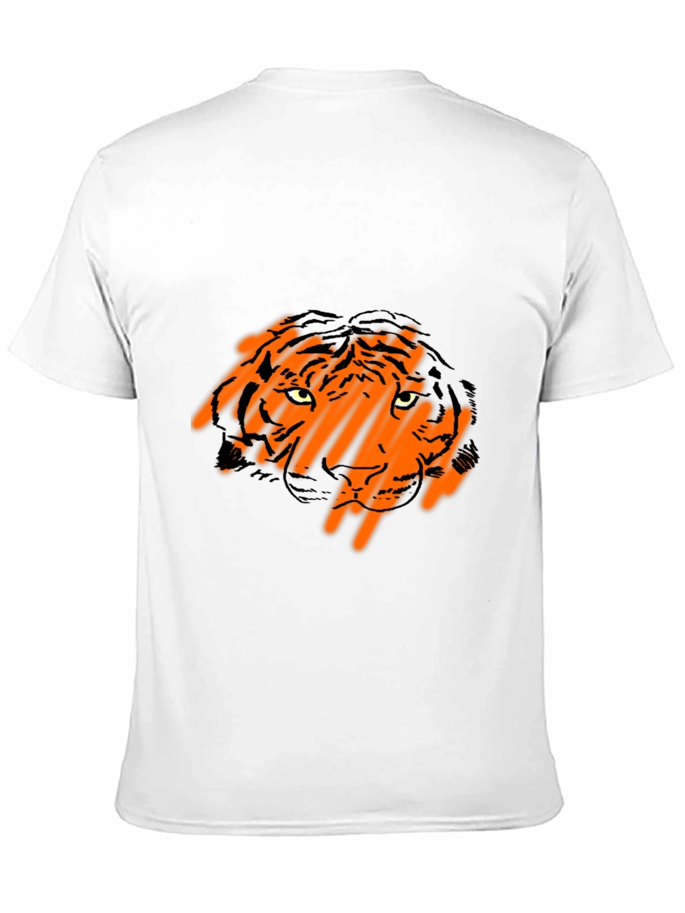 Black Tiger Graphic Black T-Shirt view 11