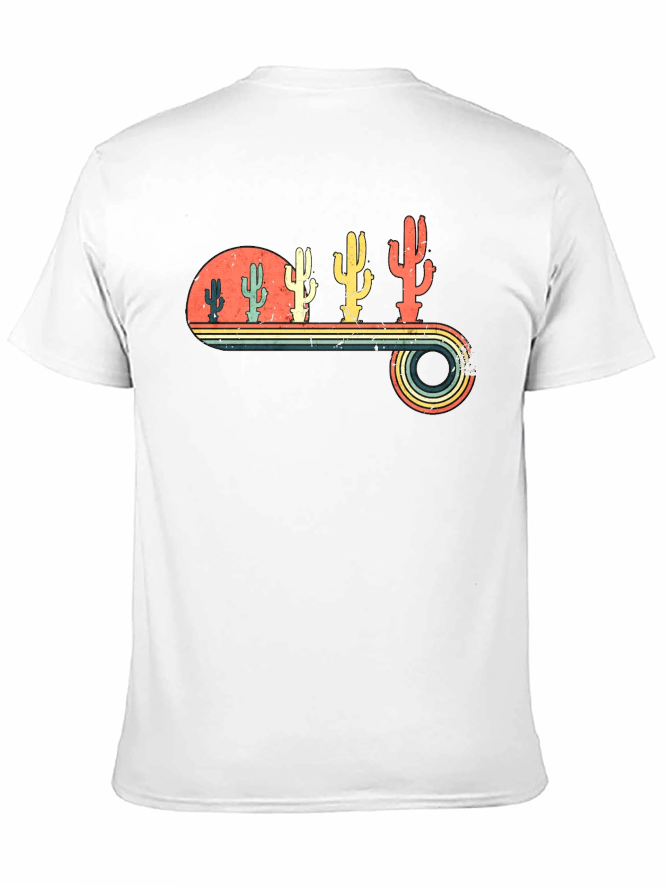 Black Retro Cactus T-Shirt view 11