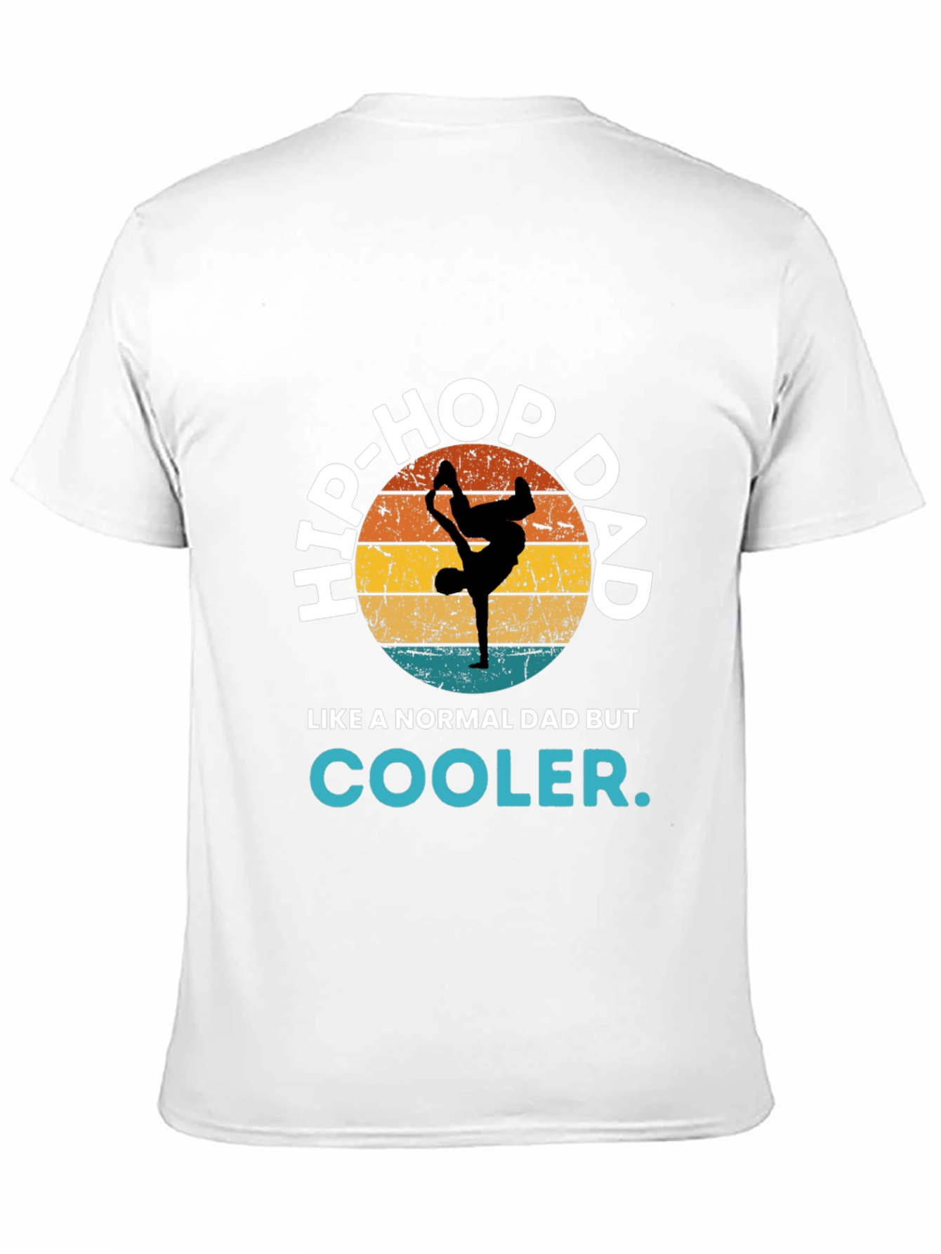 Black Hip-Hop Dad T-Shirt - Cool Dad Tee view 11