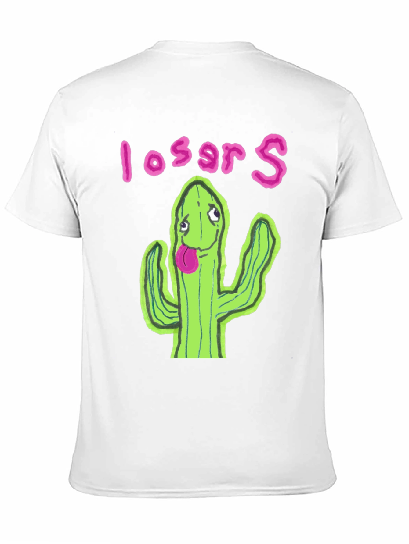 Black Cactus Losers Graphic Black T-Shirt view 11
