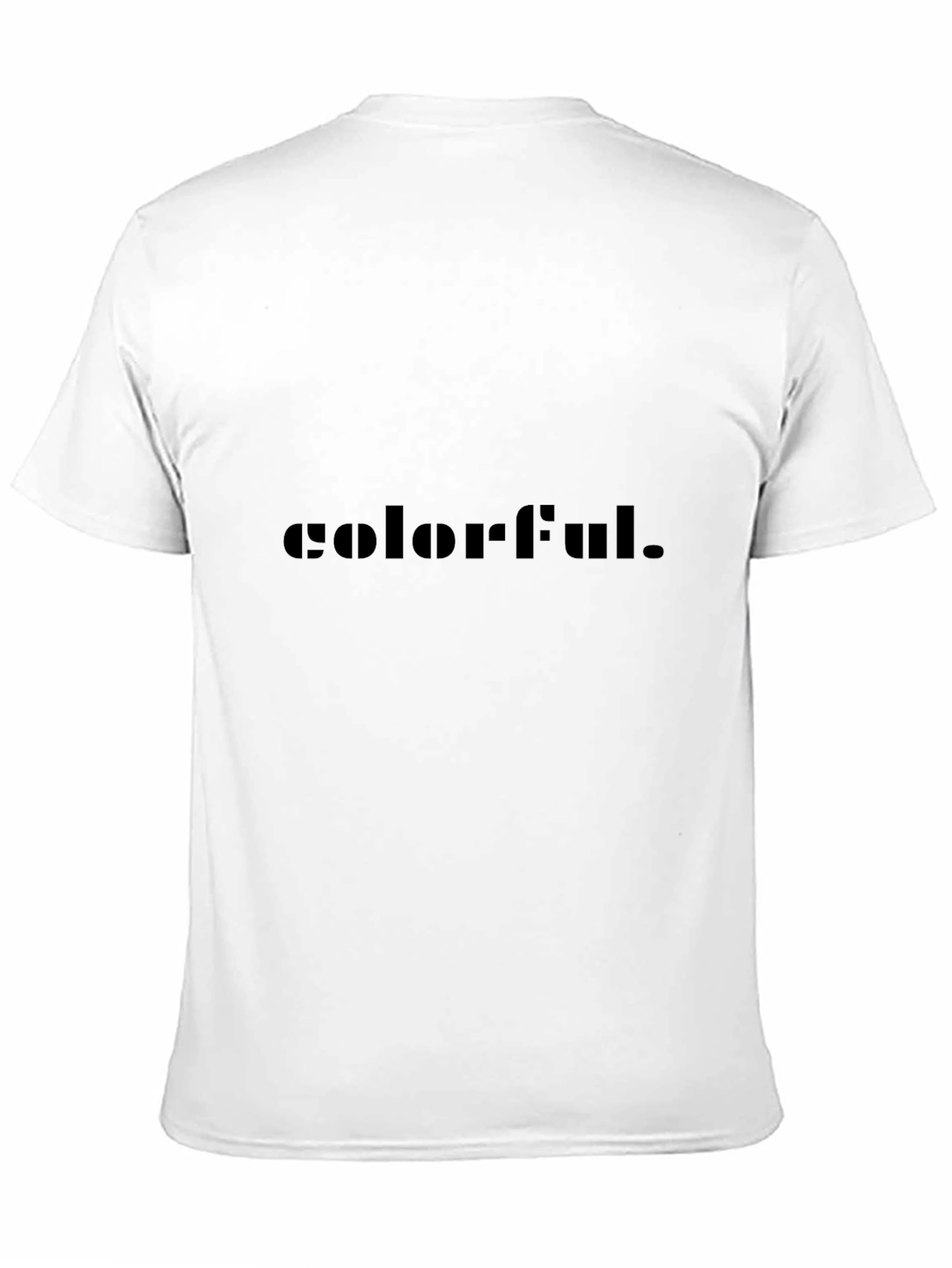 Black Colorful Graphic Black T-Shirt view 11