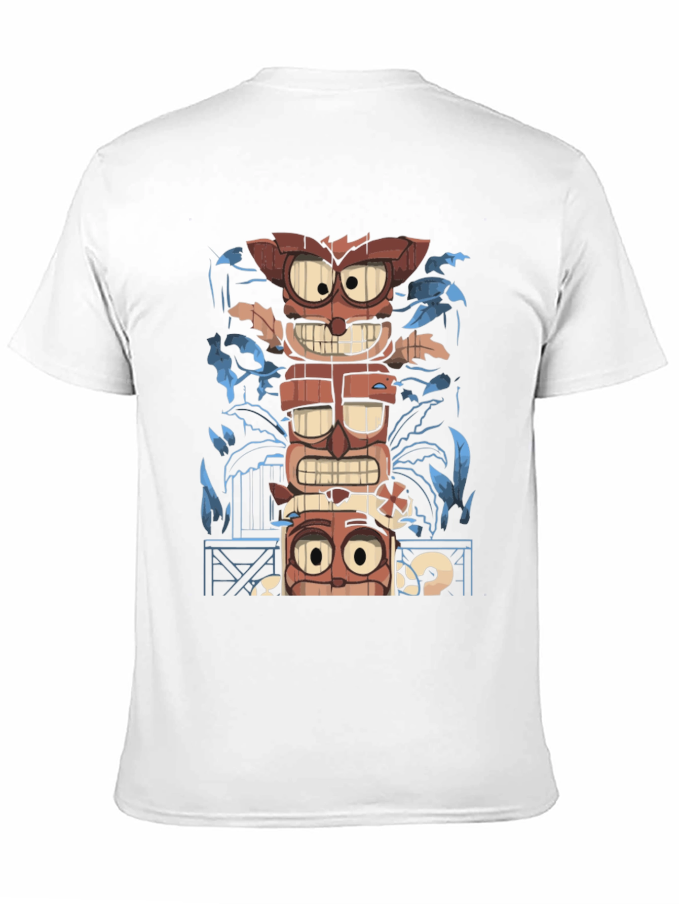 Black Tiki Totem Graphic Tee - Island Vibes T-Shirt view 11