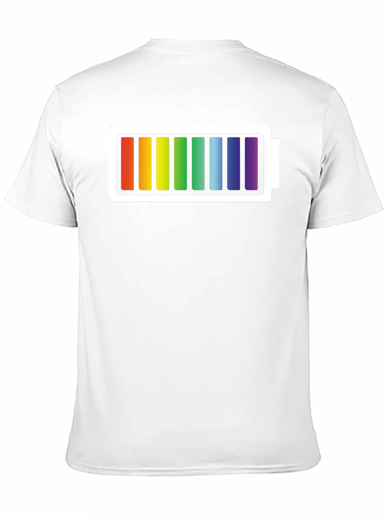 Black Rainbow Battery T-Shirt - Prideful Charge view 11