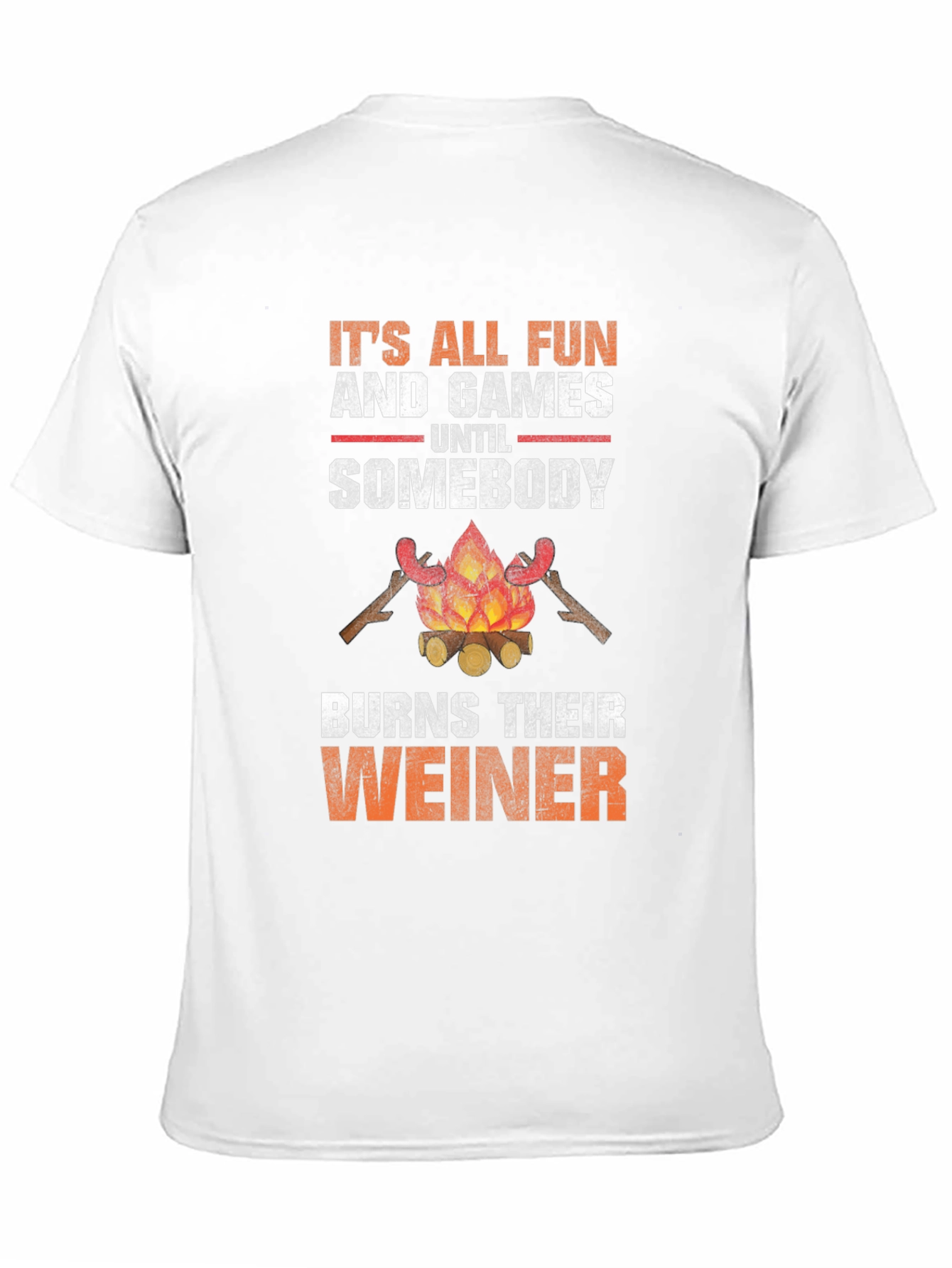 Black Fun and Games T-Shirt - Burns Their Weiner view 11