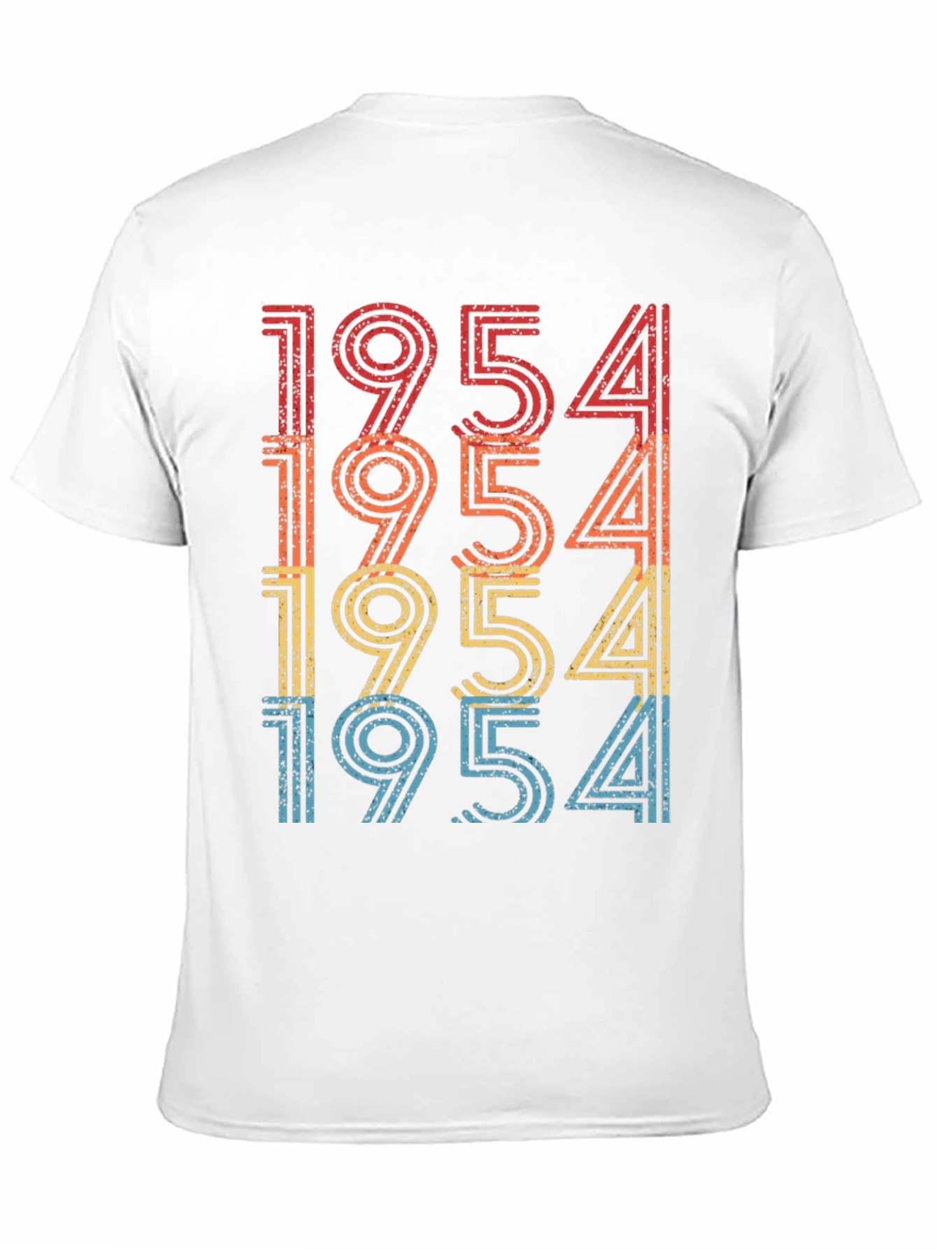 Black Retro 1954 Birthday T-Shirt - Classic Style view 11