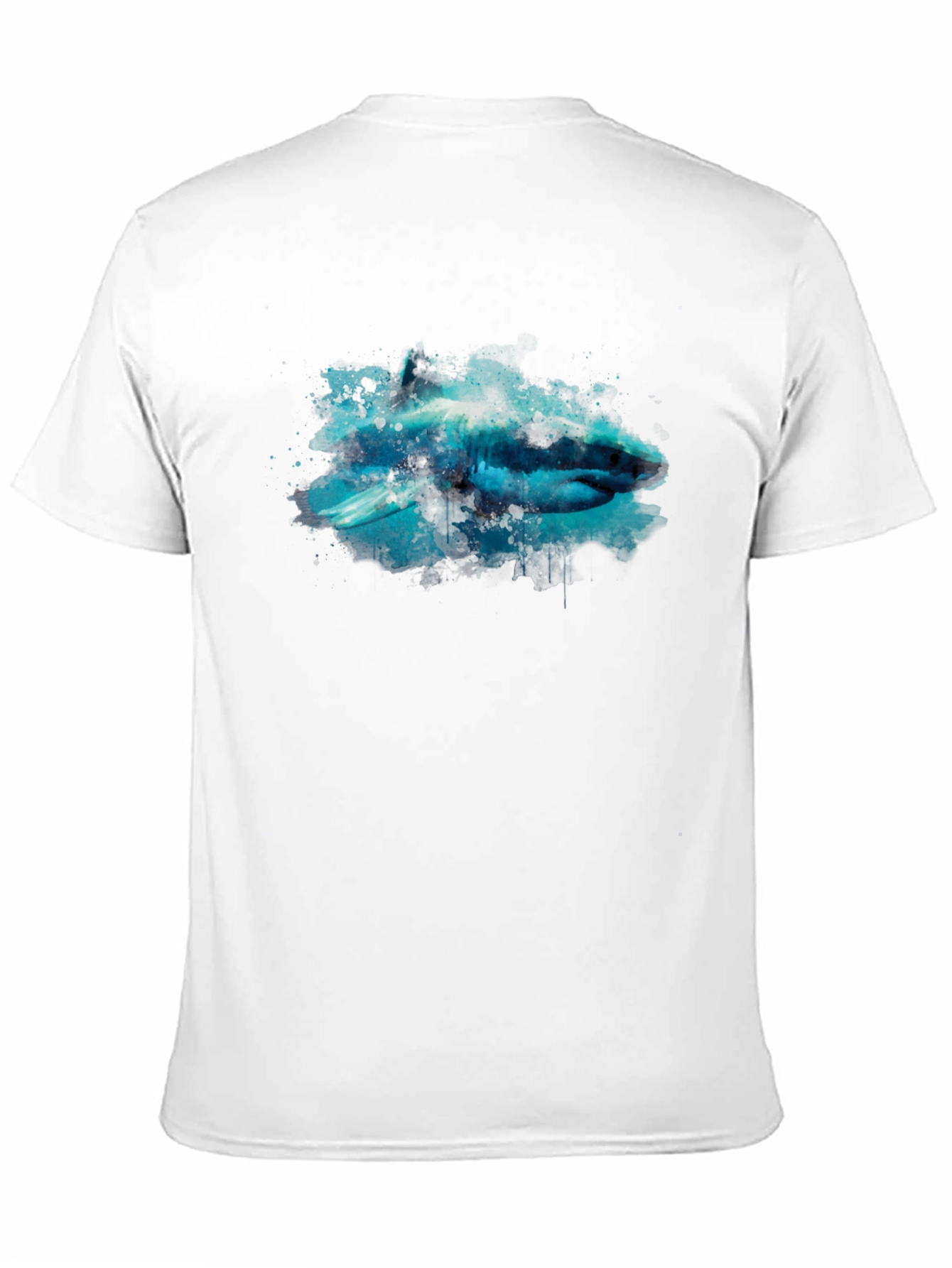 Black Shark Graphic Black T-Shirt view 11