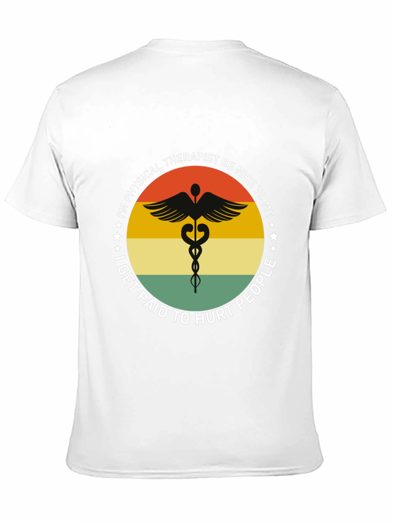 Black Physical Therapist Funny T-Shirt view 11