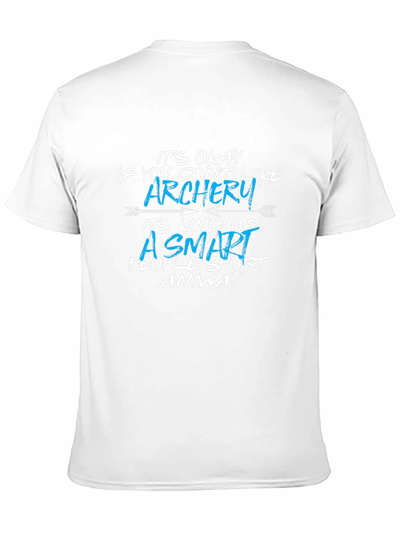 Black Funny Archery T-Shirt: Smart People Sport Tee view 11