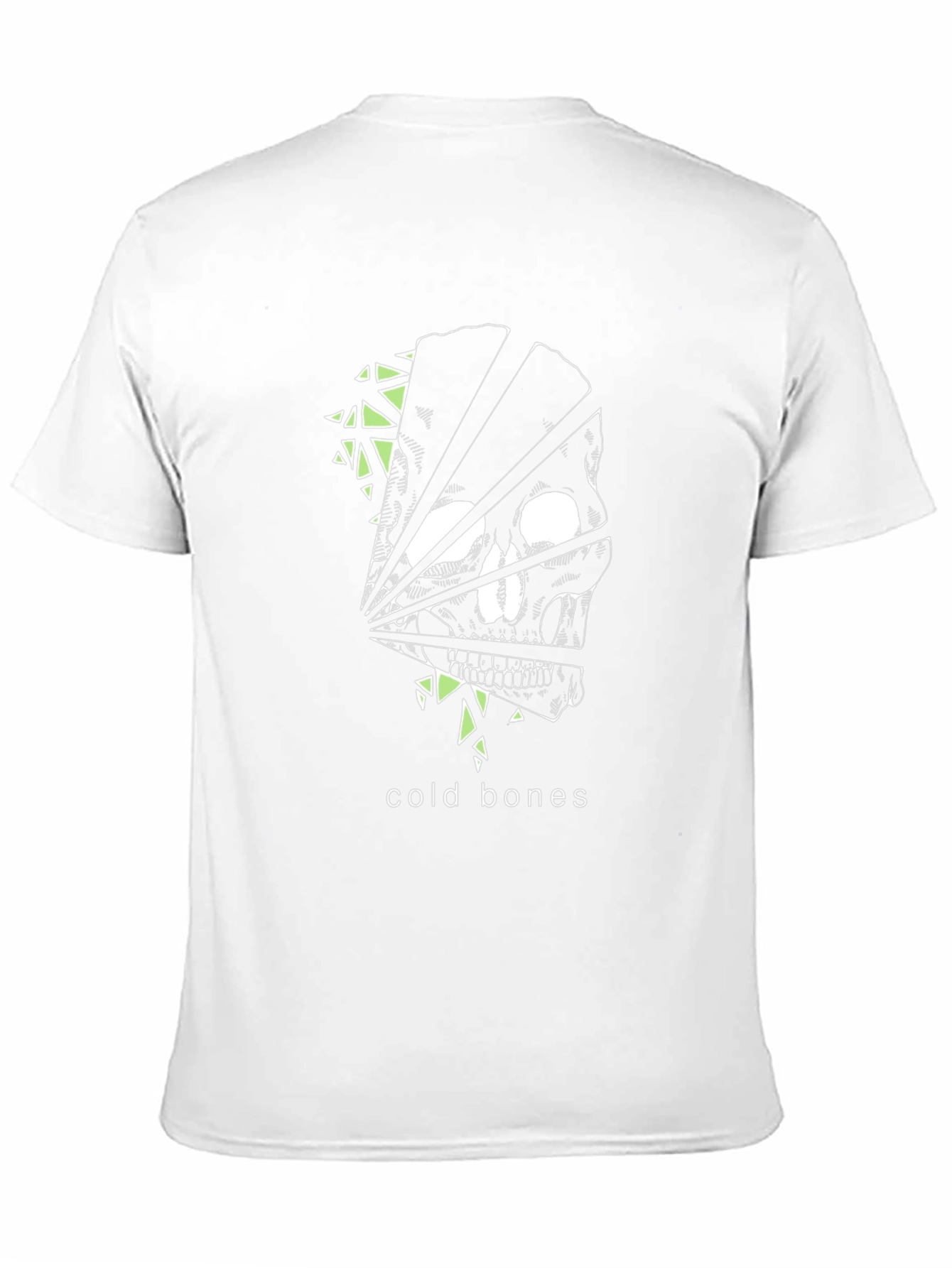 Black Cold Bones Graphic Tee - Stylish Skull Design view 11