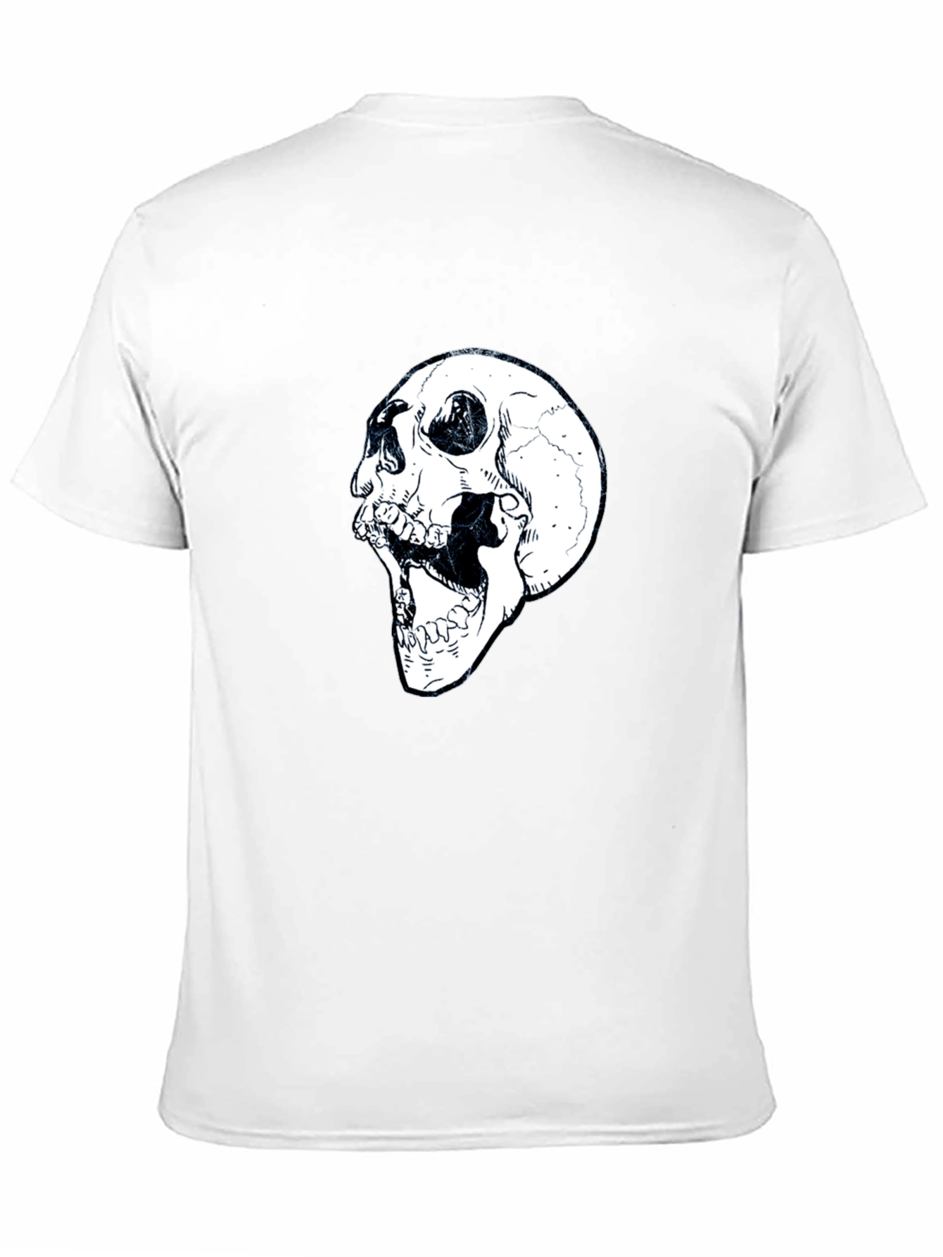 Black Skull Graphic Black T-Shirt view 11