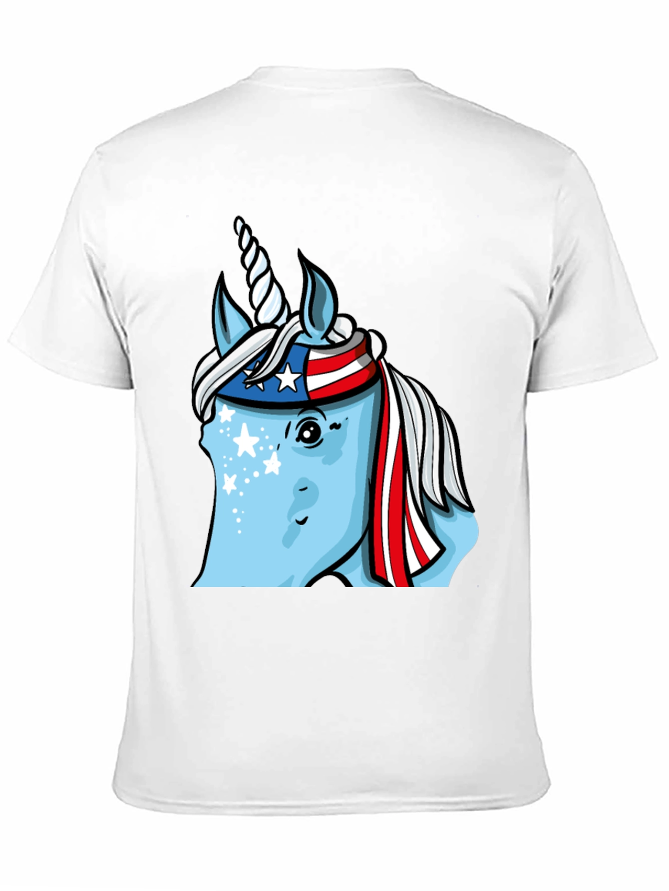 Black Patriotic Unicorn T-Shirt view 11