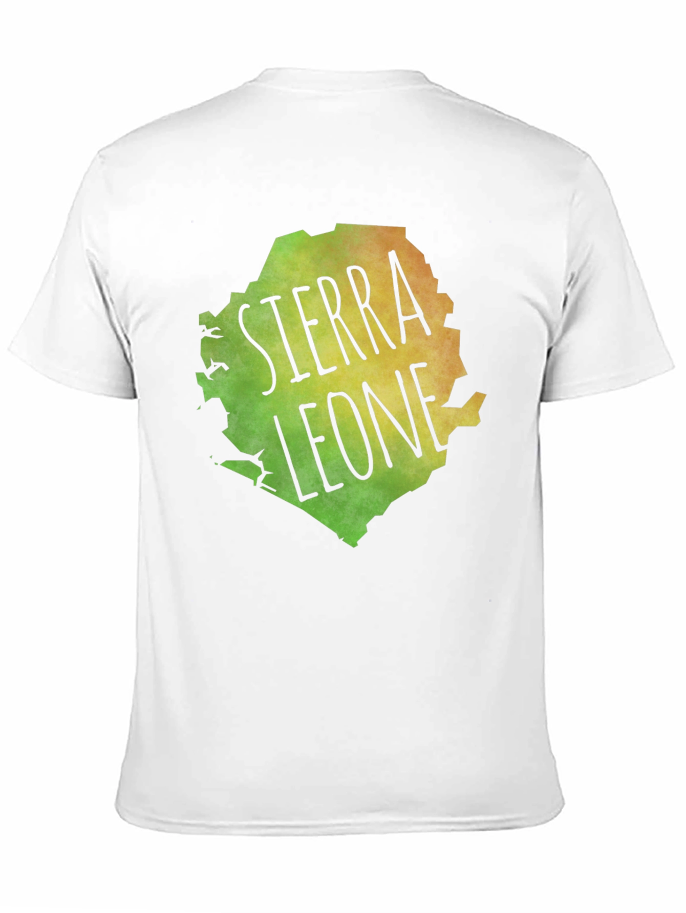Black Sierra Leone Map Graphic Tee - Black Cotton Blend view 11