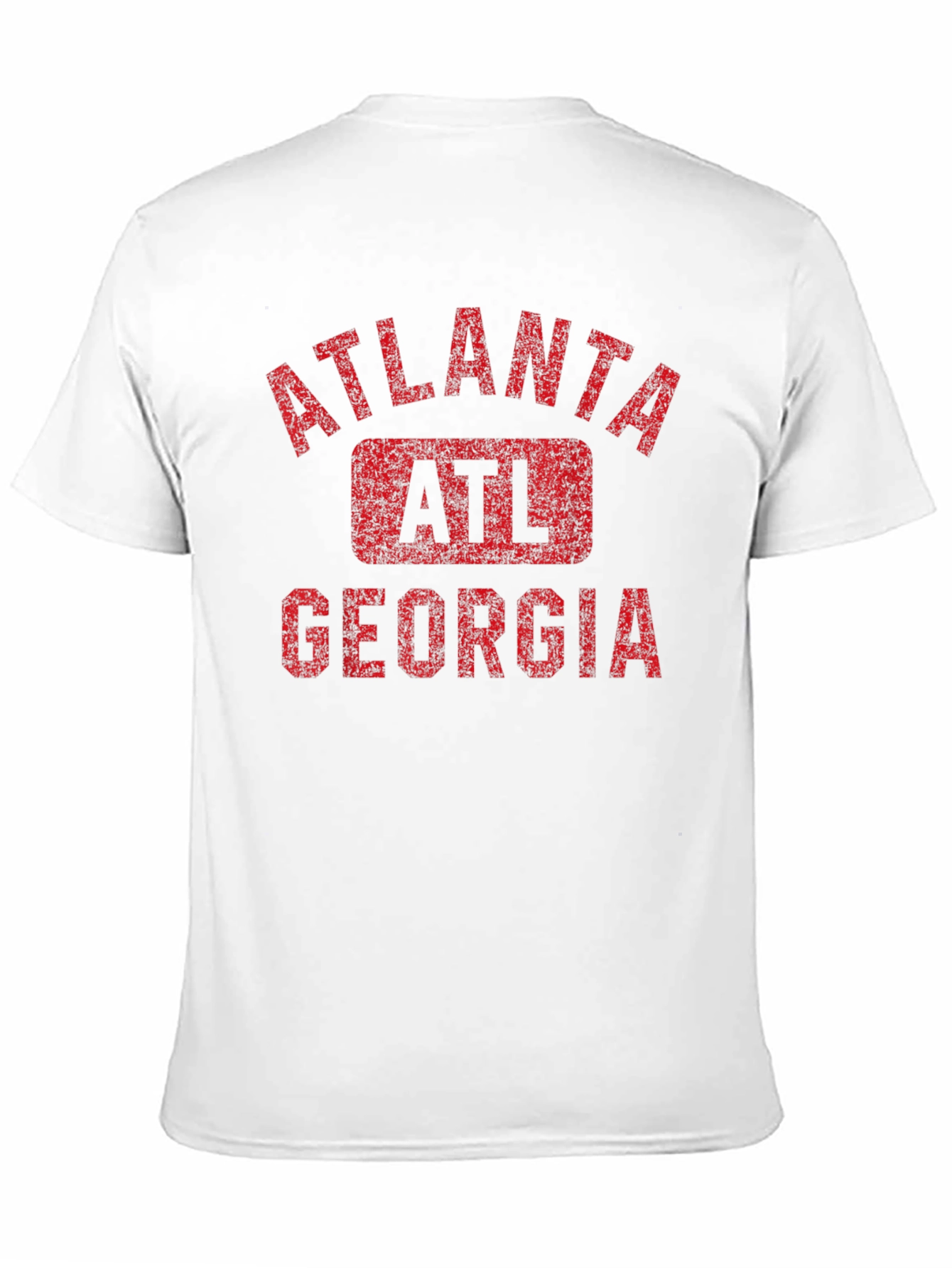 Black Atlanta Georgia Men's Black Graphic T-Shirt view 11