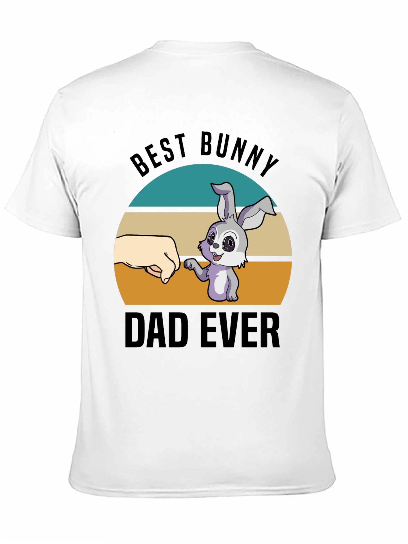 Black Best Bunny Dad Ever T-Shirt - Father's Day Tee view 11