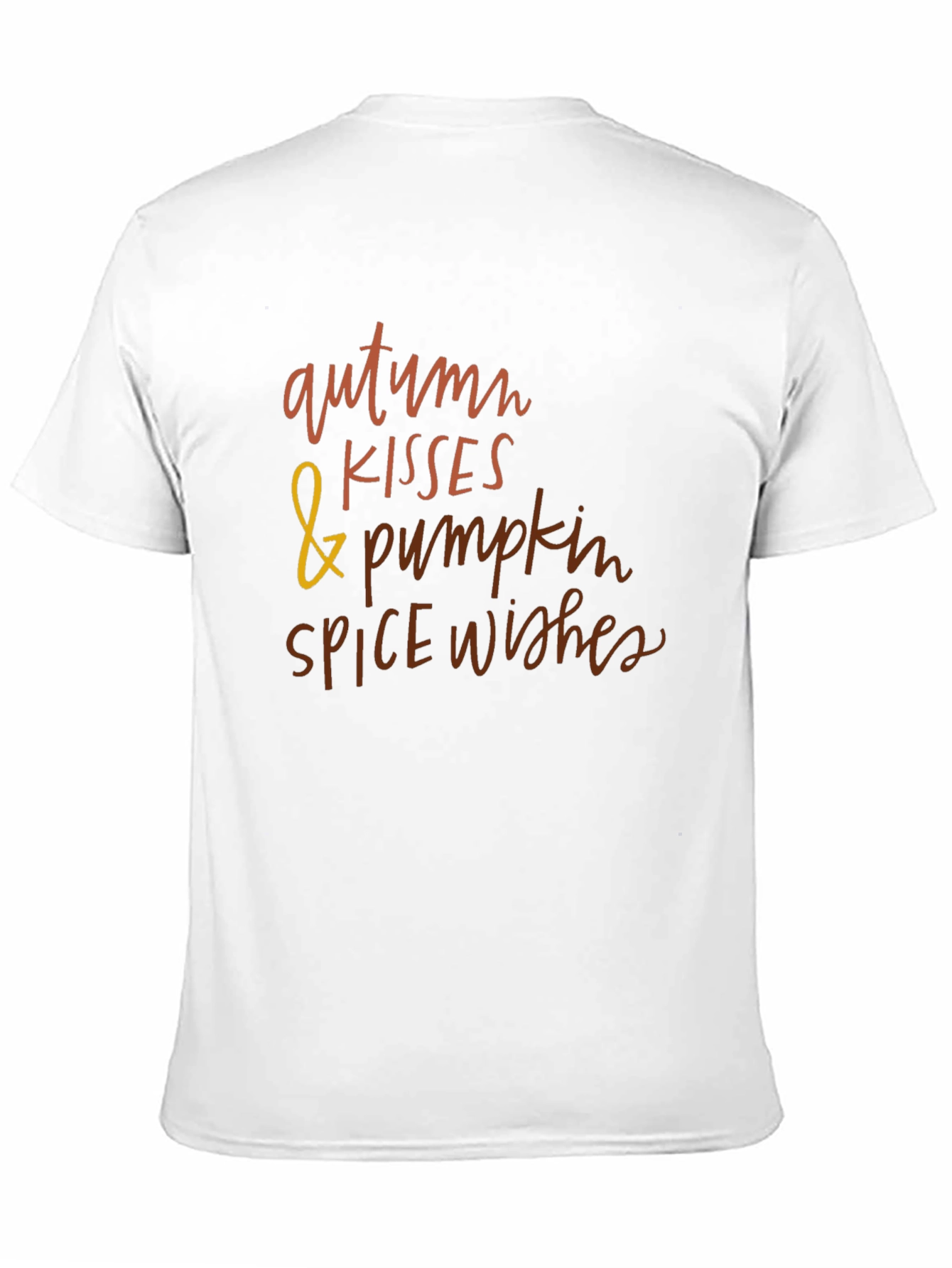Black Autumn Kisses & Pumpkin Spice Wishes T-Shirt view 11