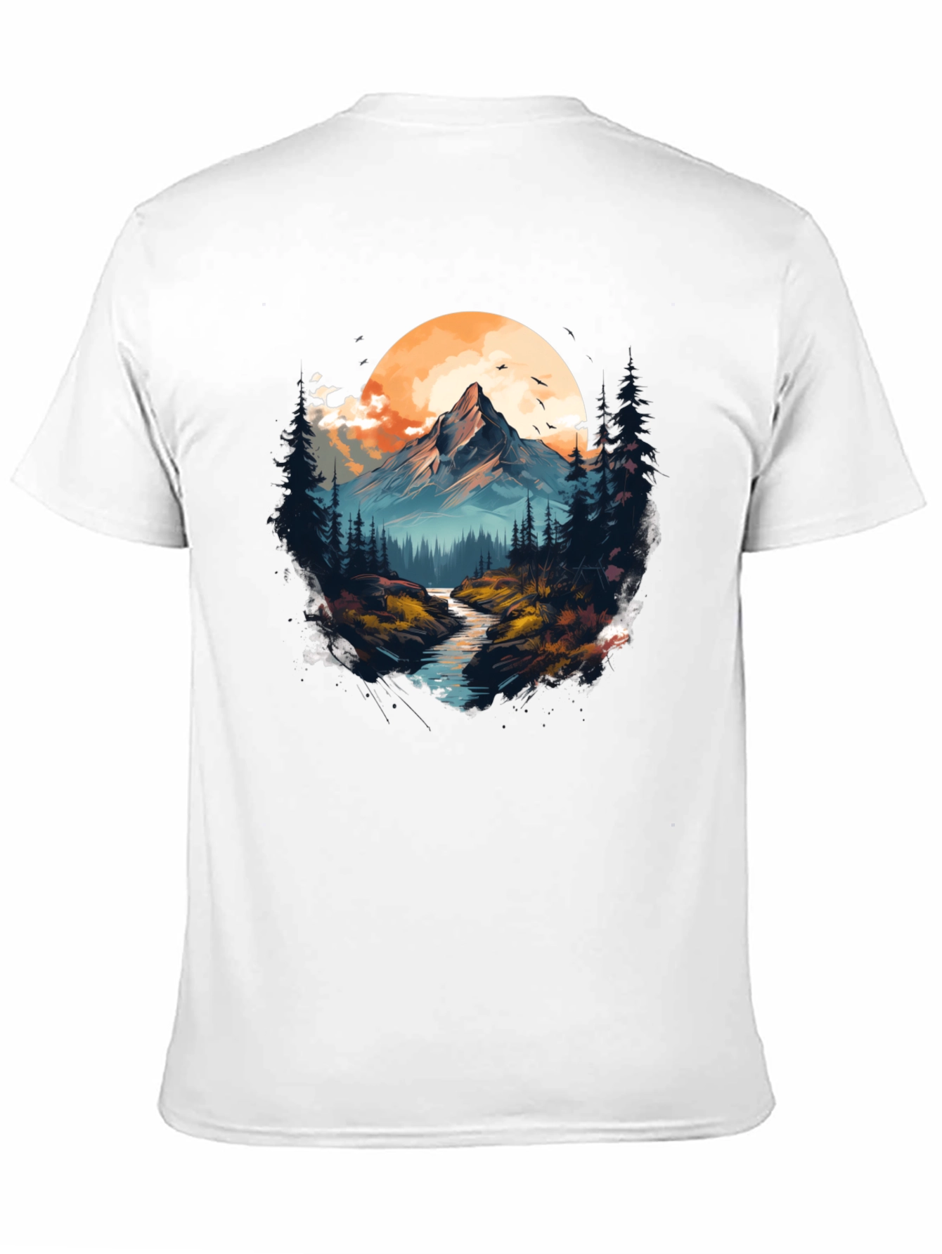 Black Mountain River Graphic T-Shirt - Nature Lover's Tee view 11