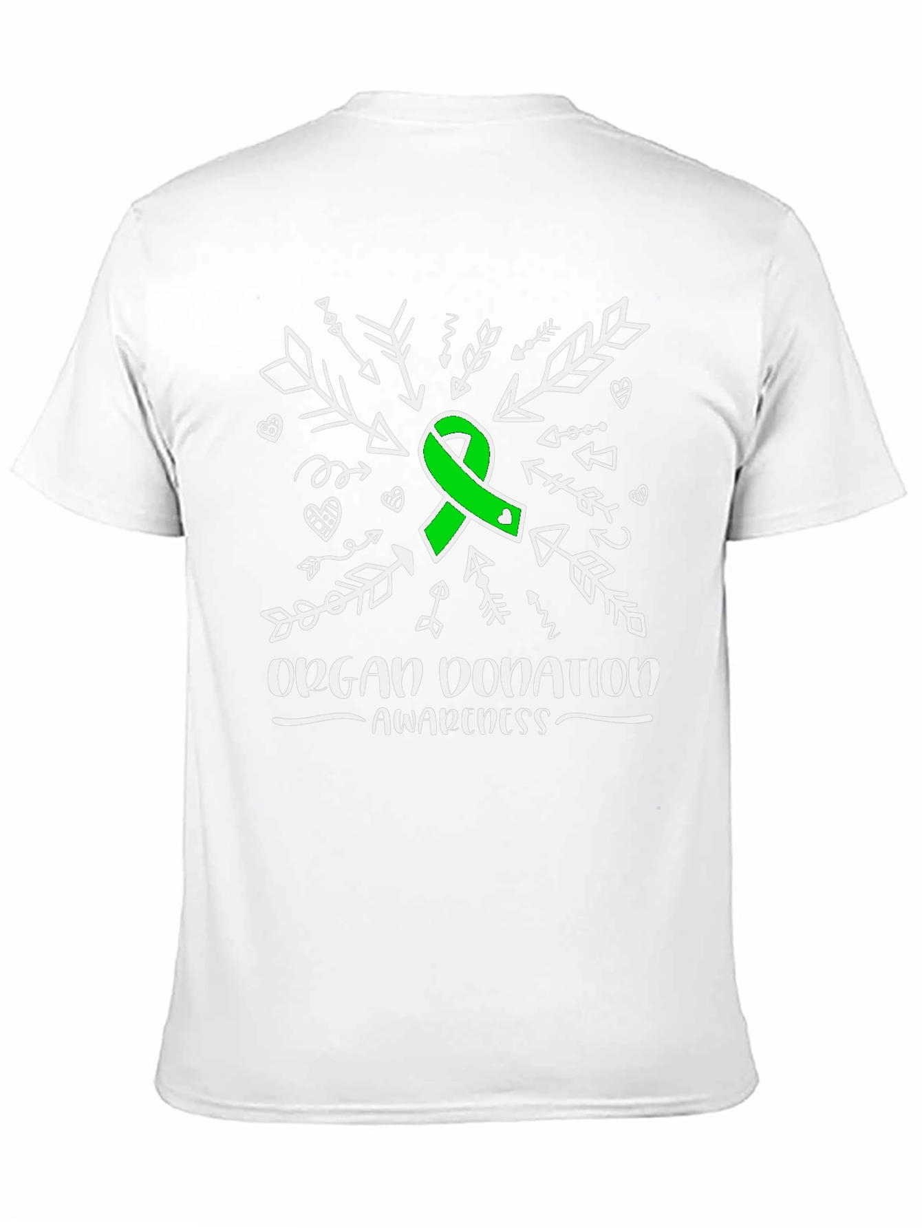 Black Organ Donation Awareness T-Shirt view 11