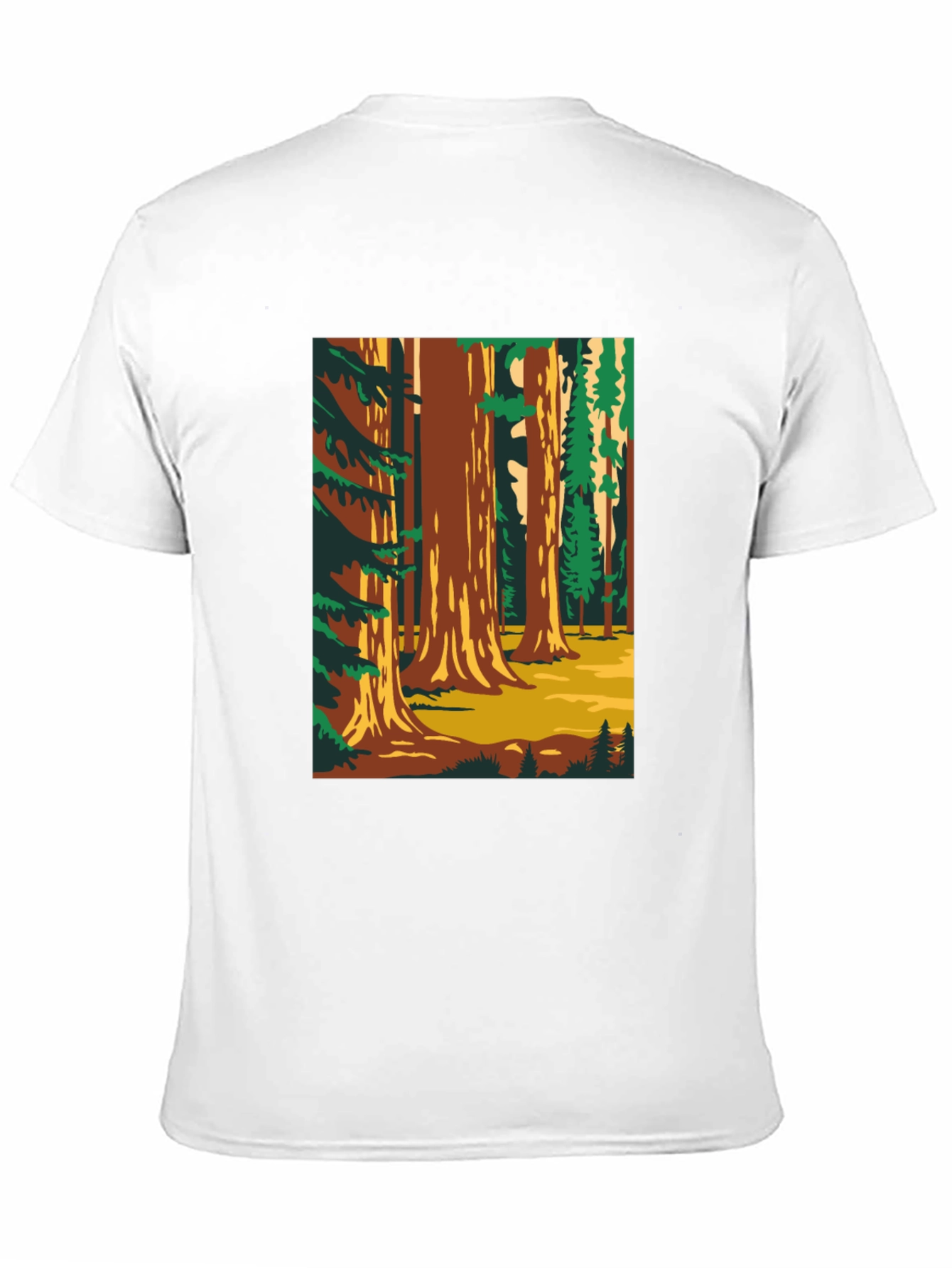 Black Sequoia Forest Graphic T-Shirt - Nature Lover Tee view 11