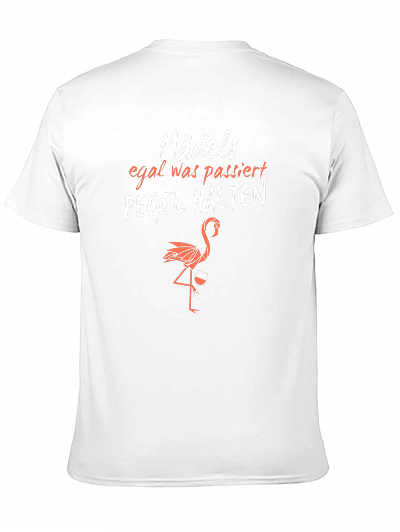 Black Funny German Flamingo T-Shirt: Pegel Halten view 11