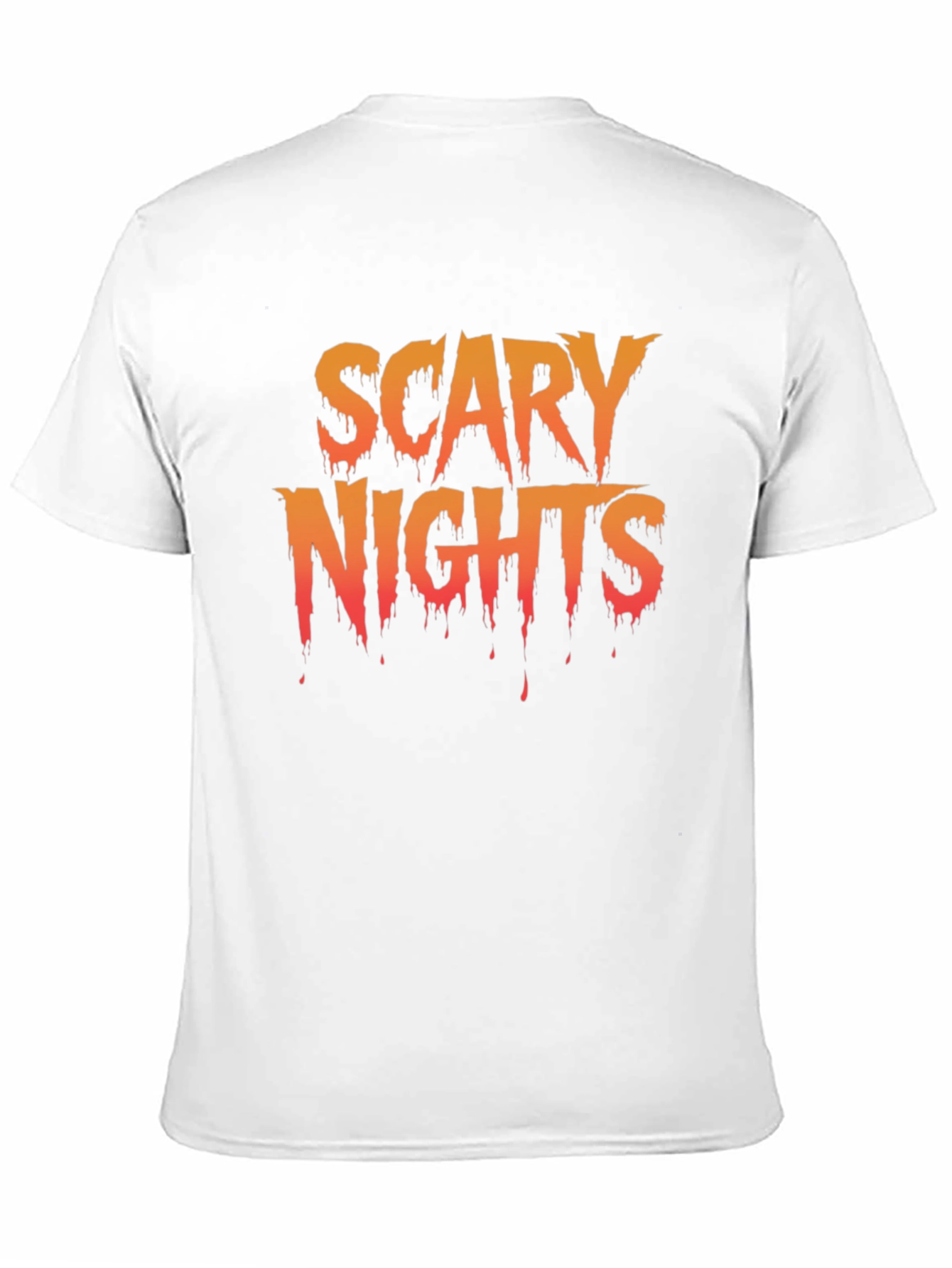 Black Scary Nights Graphic T-Shirt - Halloween Tee view 11