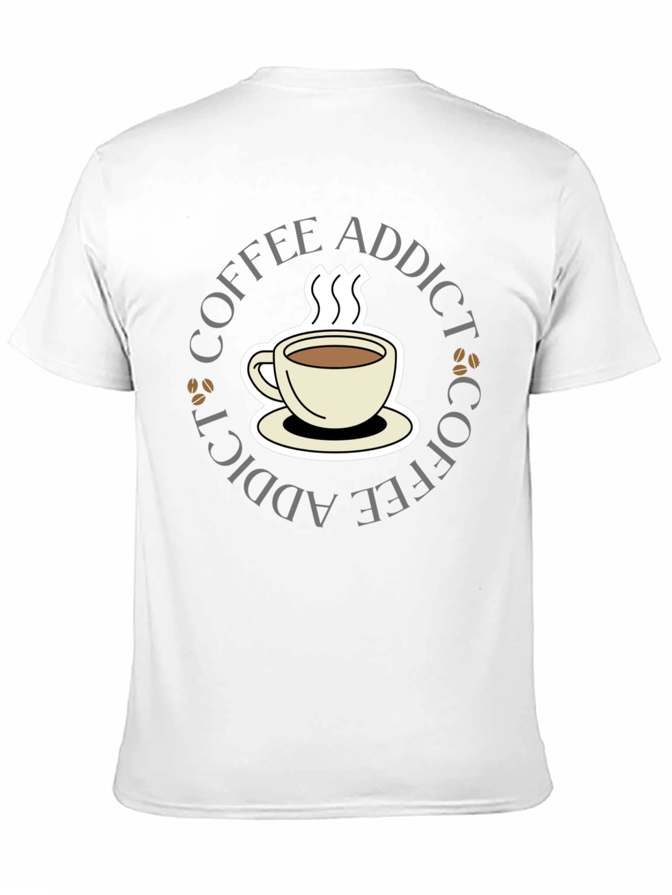 Black Coffee Addict Black T-Shirt view 11