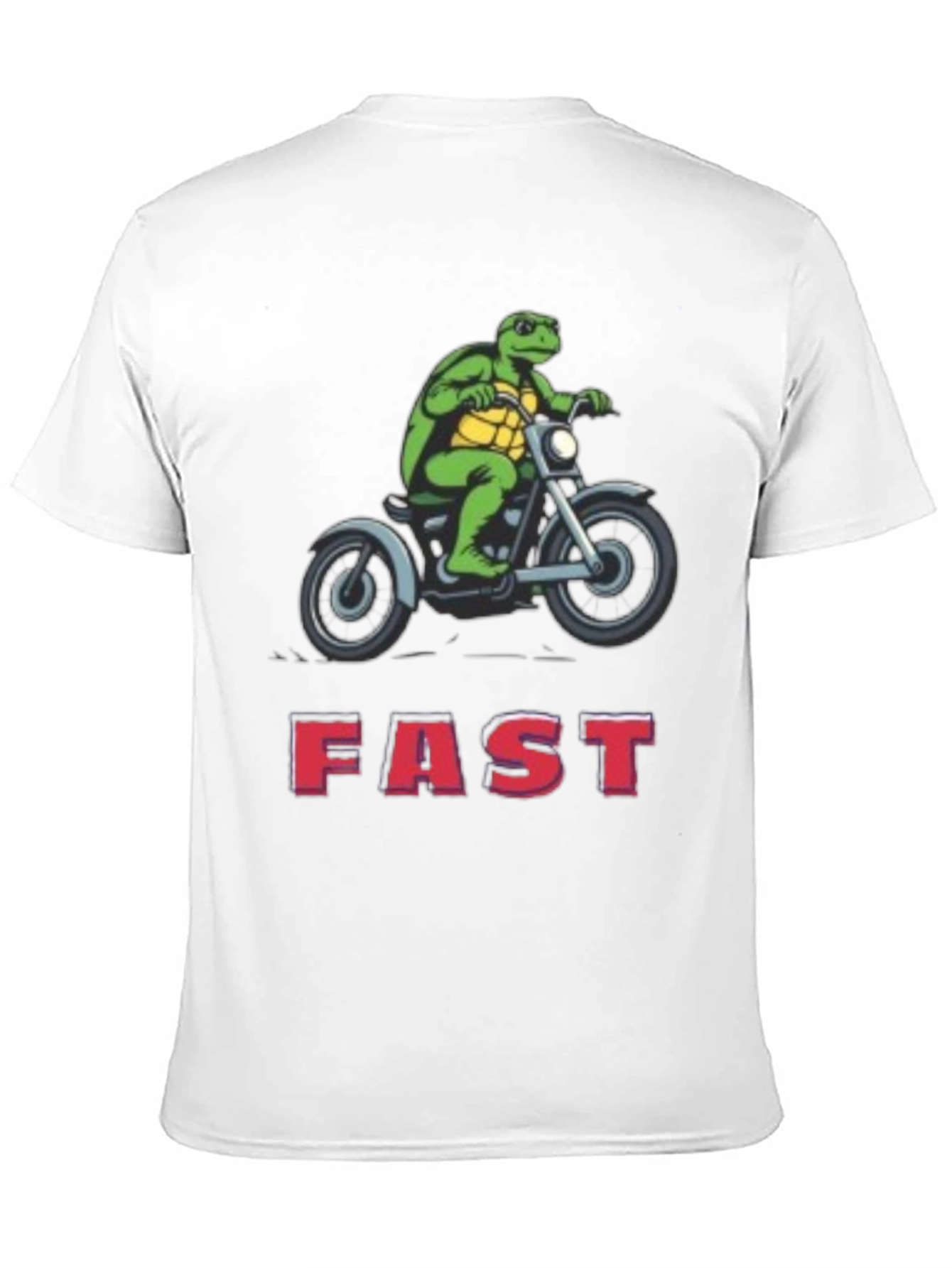 Black Turtle on Motorcycle FAST T-Shirt view 11