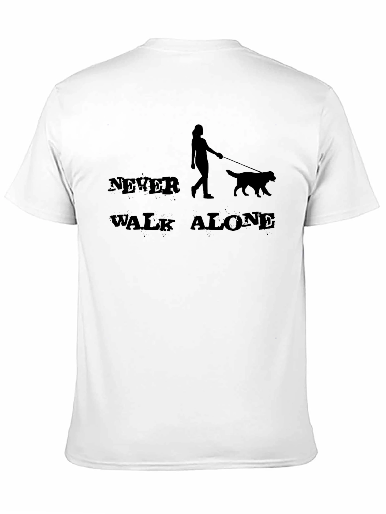 Black Never Walk Alone Graphic T-Shirt view 11