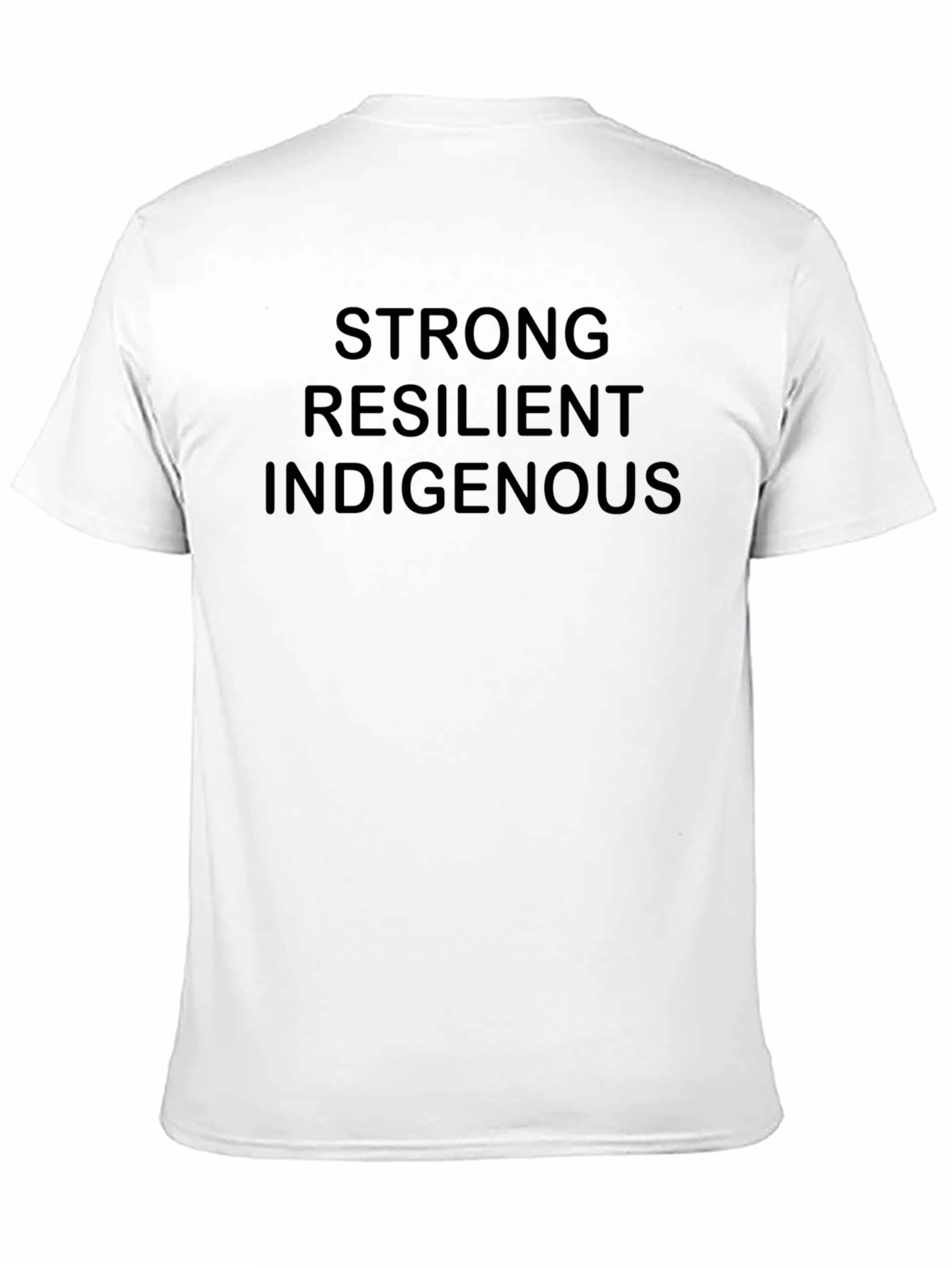 Black Strong Resilient Indigenous Black T-Shirt view 11