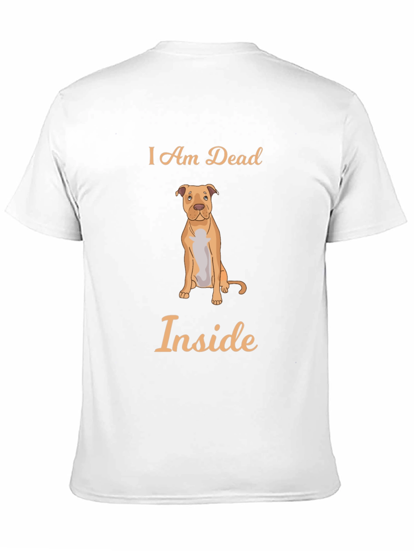 Black I Am Dead Inside Dog Graphic T-Shirt view 11