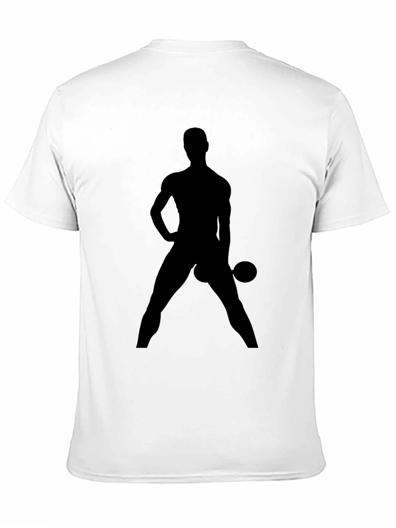 Black Silhouette Gym Body Black T-Shirt view 11