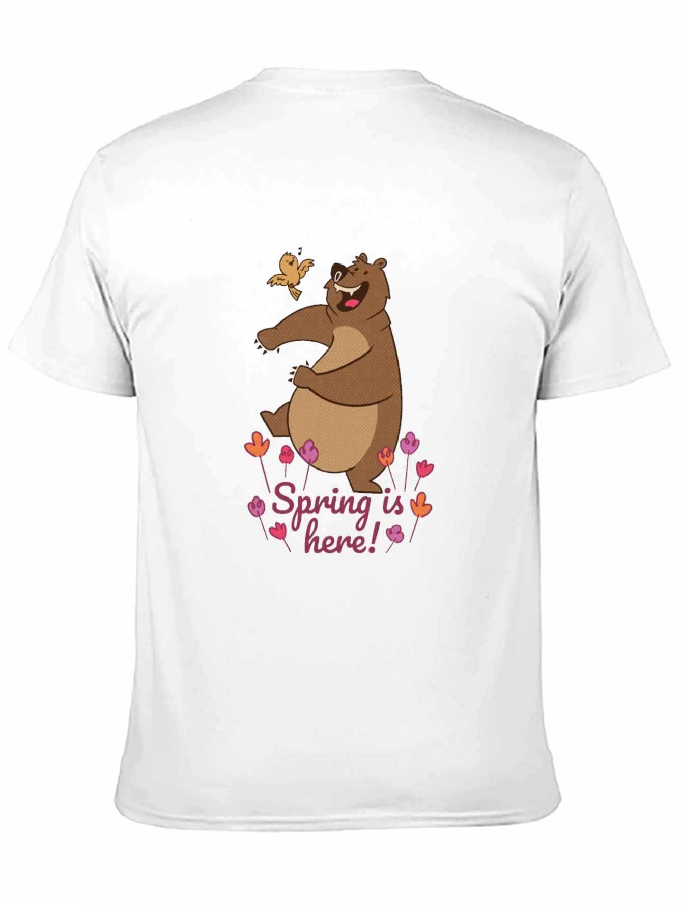 Black Spring Bear Graphic Tee - Nature Lover's T-Shirt view 11