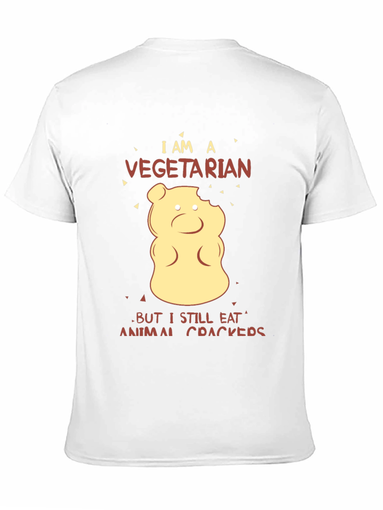 Black Vegetarian Animal Cracker T-Shirt view 11