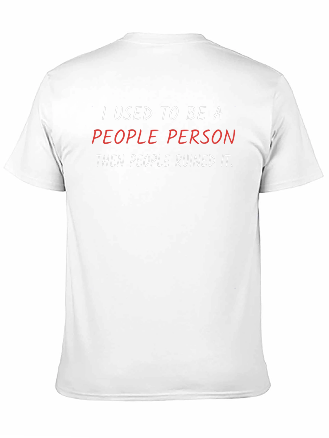 Black Funny 'People Person' Graphic Tee - Black view 11