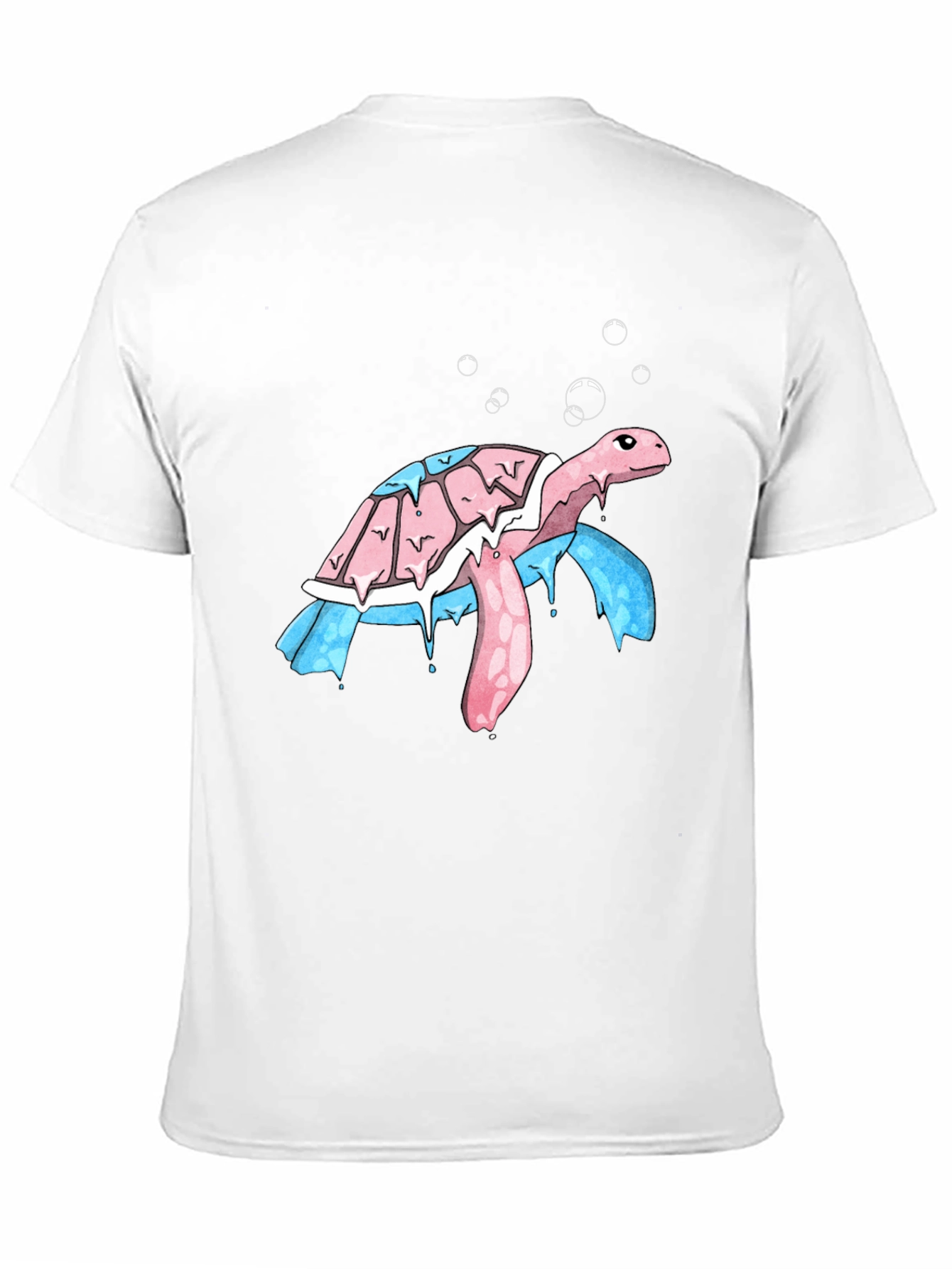 Black Transgender Pride Turtle T-Shirt view 11