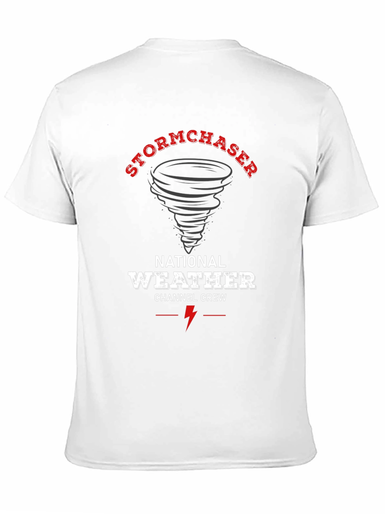 Black Stormchaser National Weather Channel Crew Black T-Shirt view 11