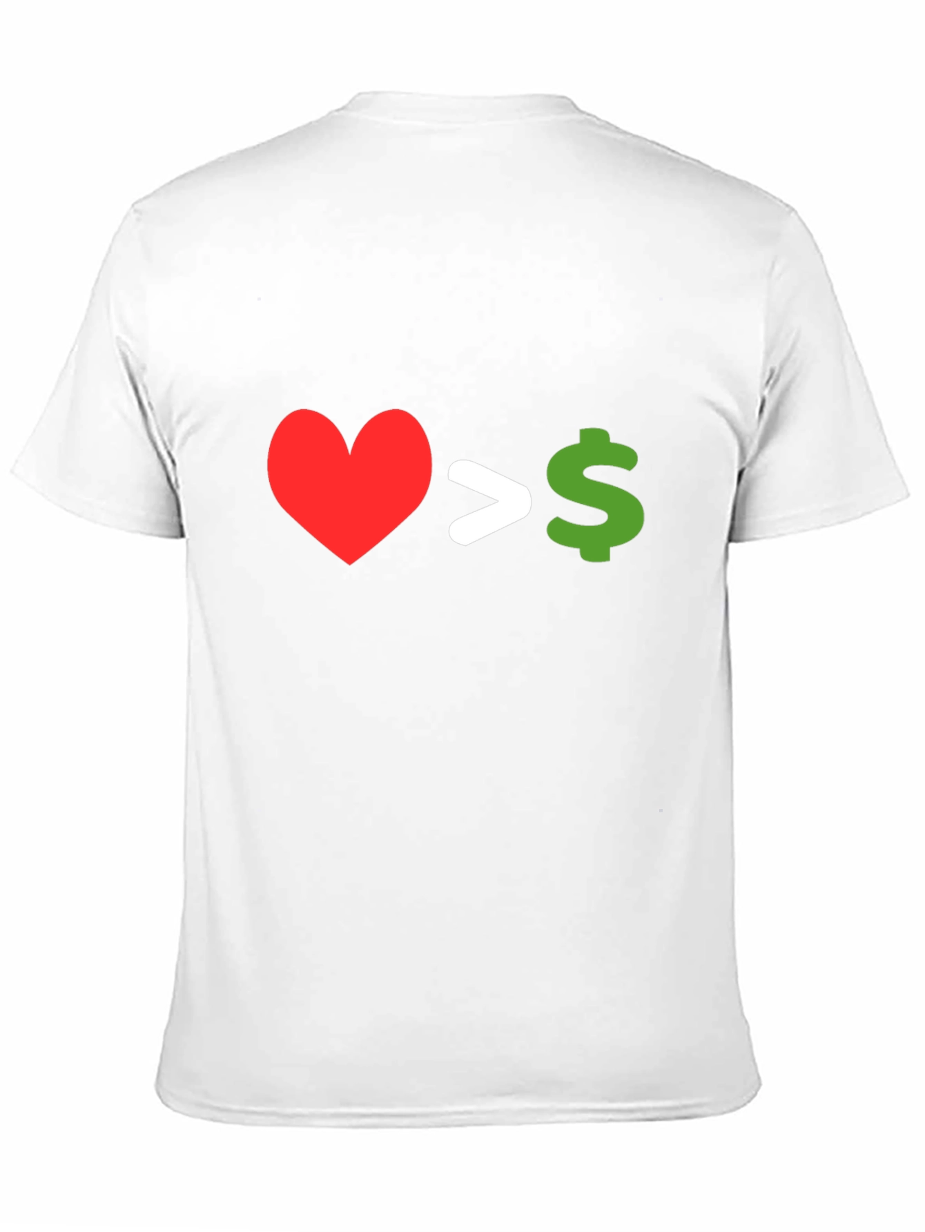 Black Love Over Money Graphic T-Shirt view 11
