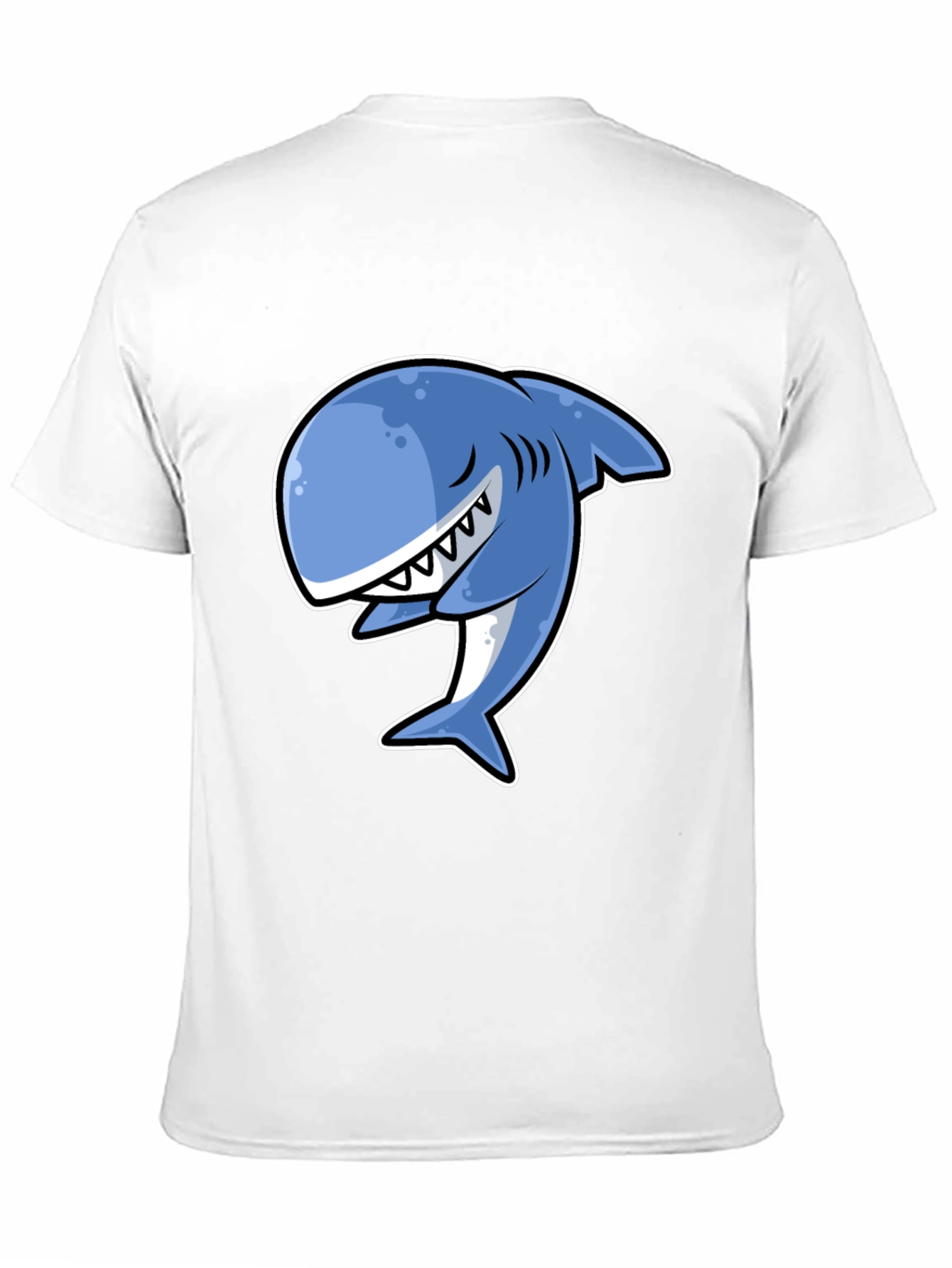 Black Cartoon Shark Graphic T-Shirt - Stylish Black Tee view 11