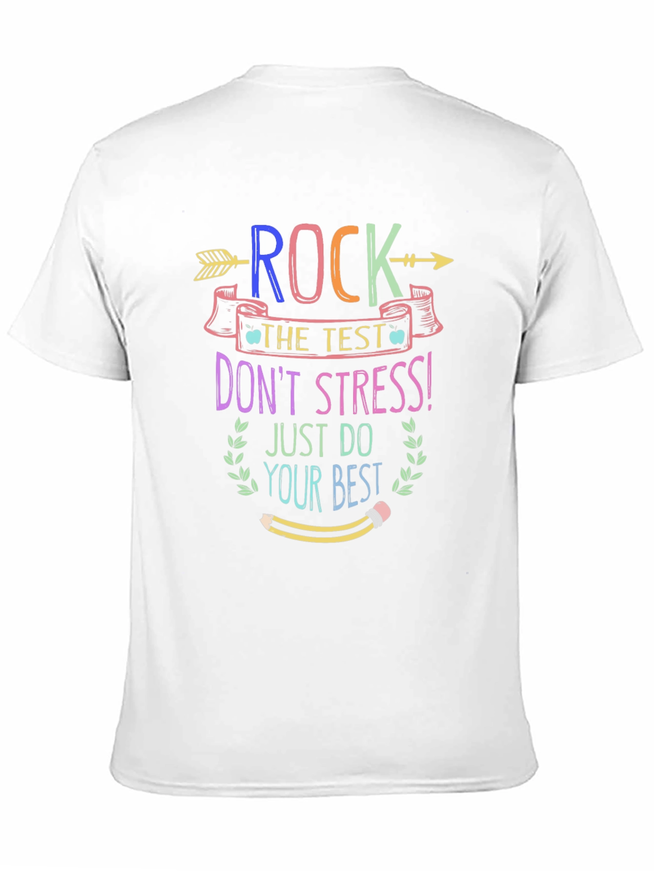 Black Rock The Test T-Shirt - Student Encouragement Tee view 11