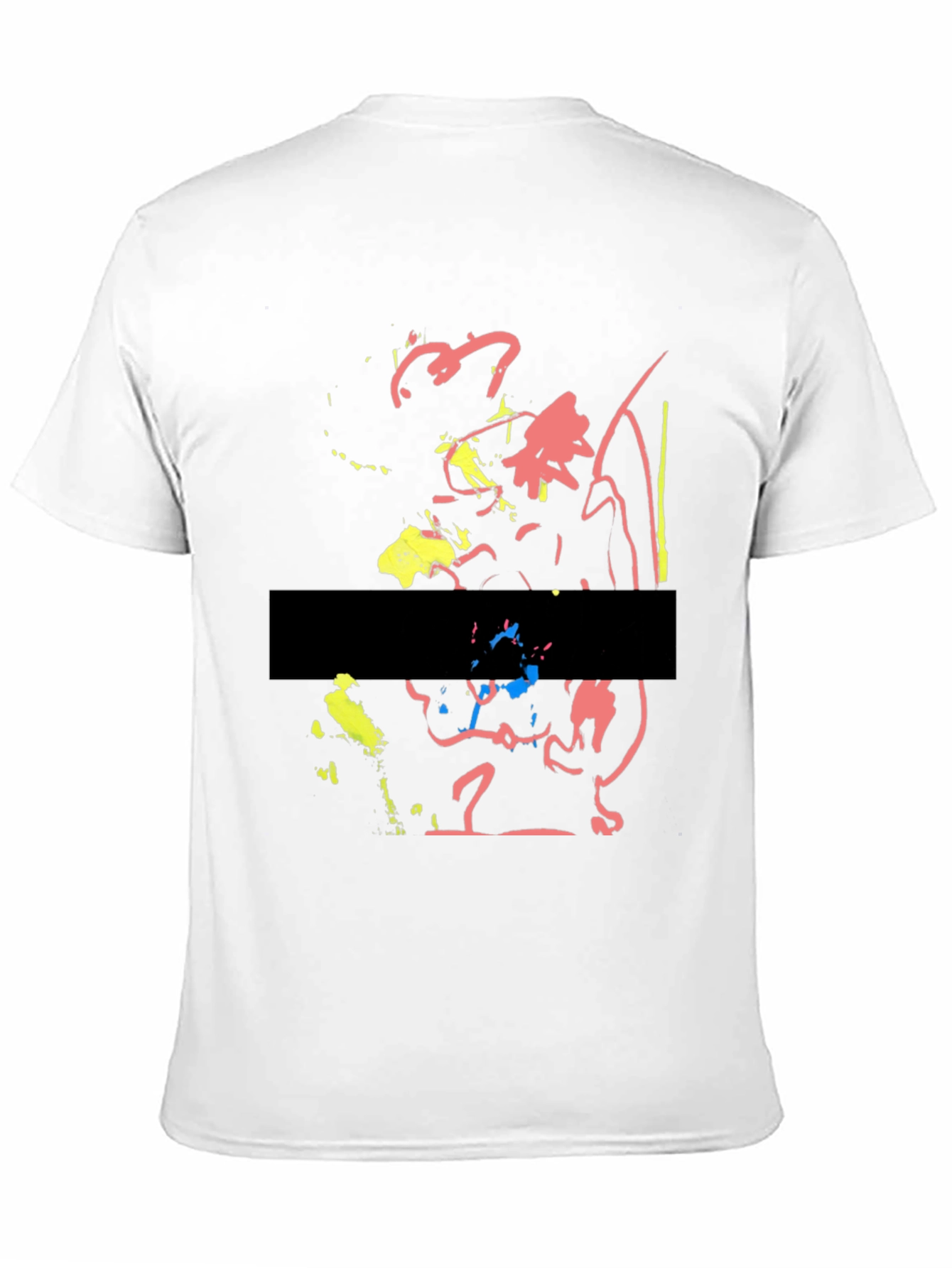 Black Abstract Art Black T-Shirt view 11