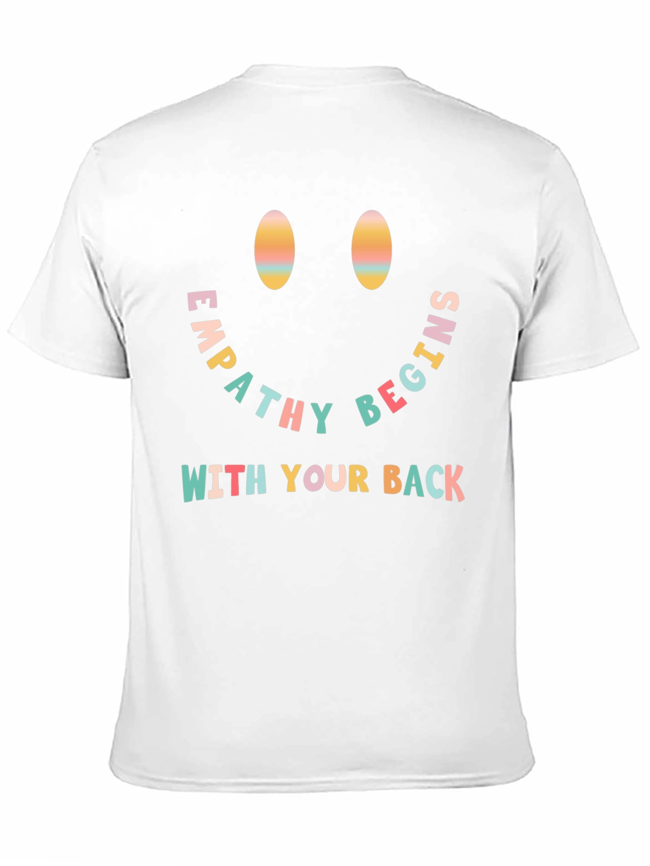 Black Empathy Begins With Your Back Graphic T-Shirt view 11