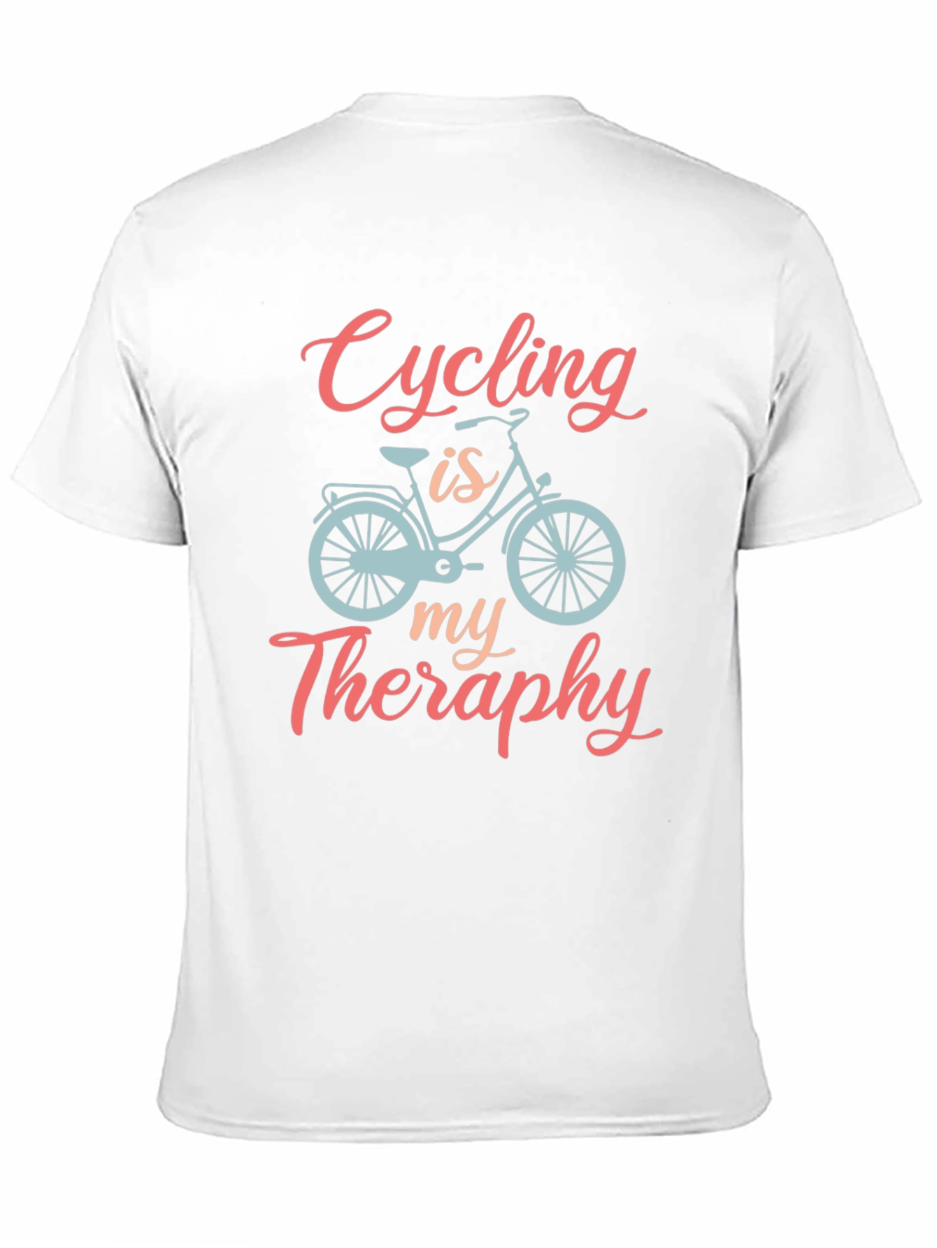 Black Cycling is my Therapy T-Shirt view 11