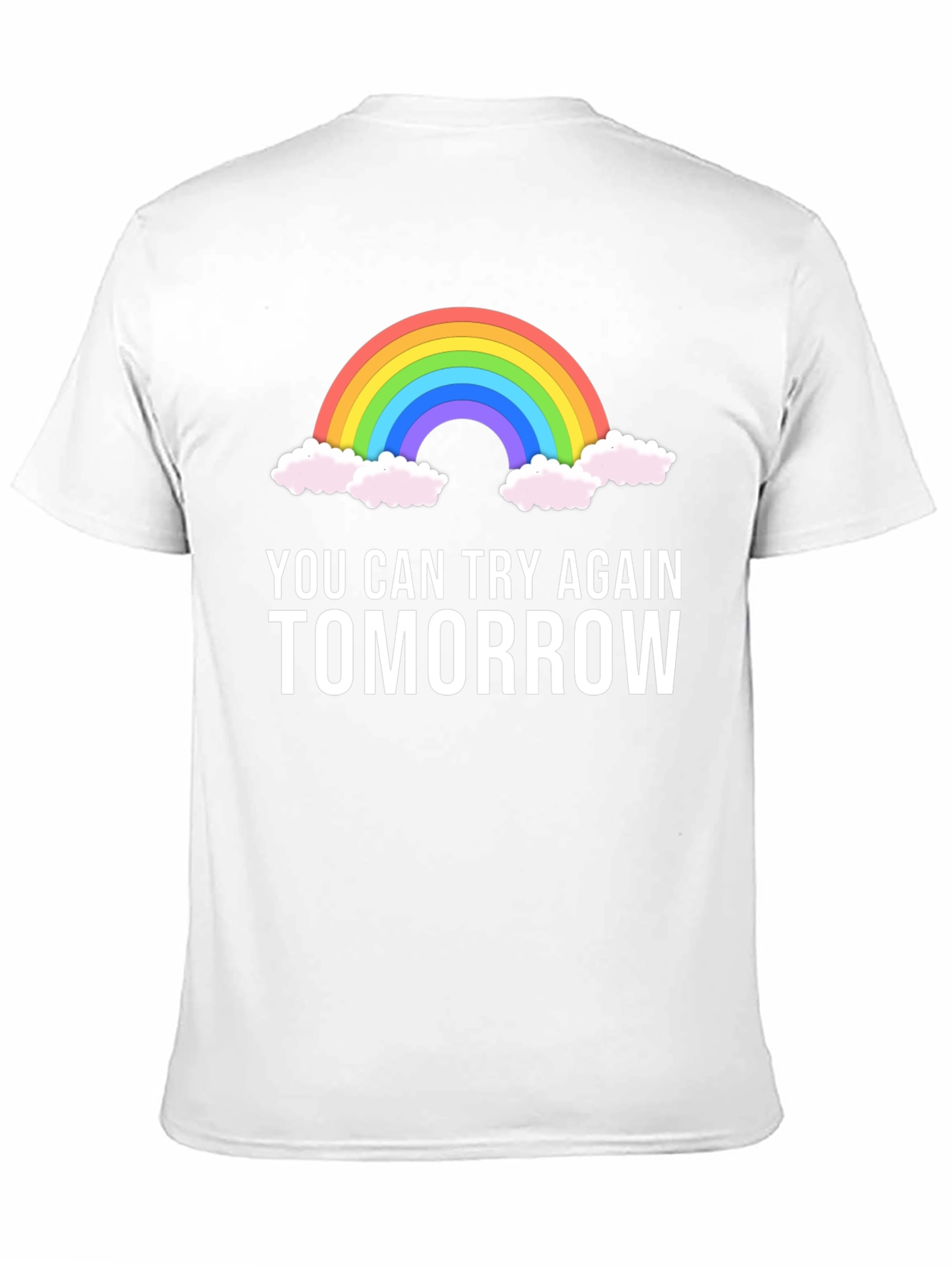 Black Rainbow Tomorrow Graphic Tee - Motivational T-Shirt view 11