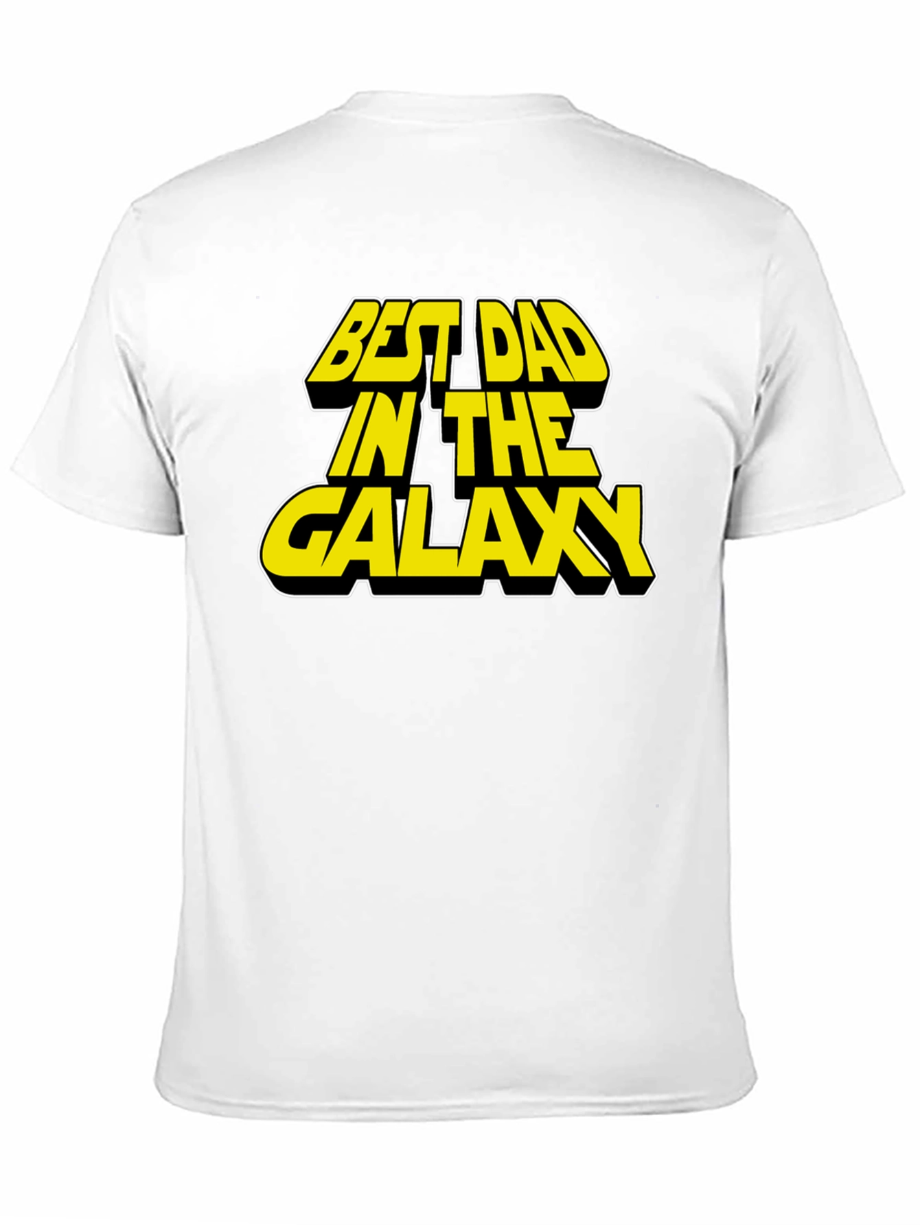 Black Best Dad in the Galaxy Black T-Shirt view 11