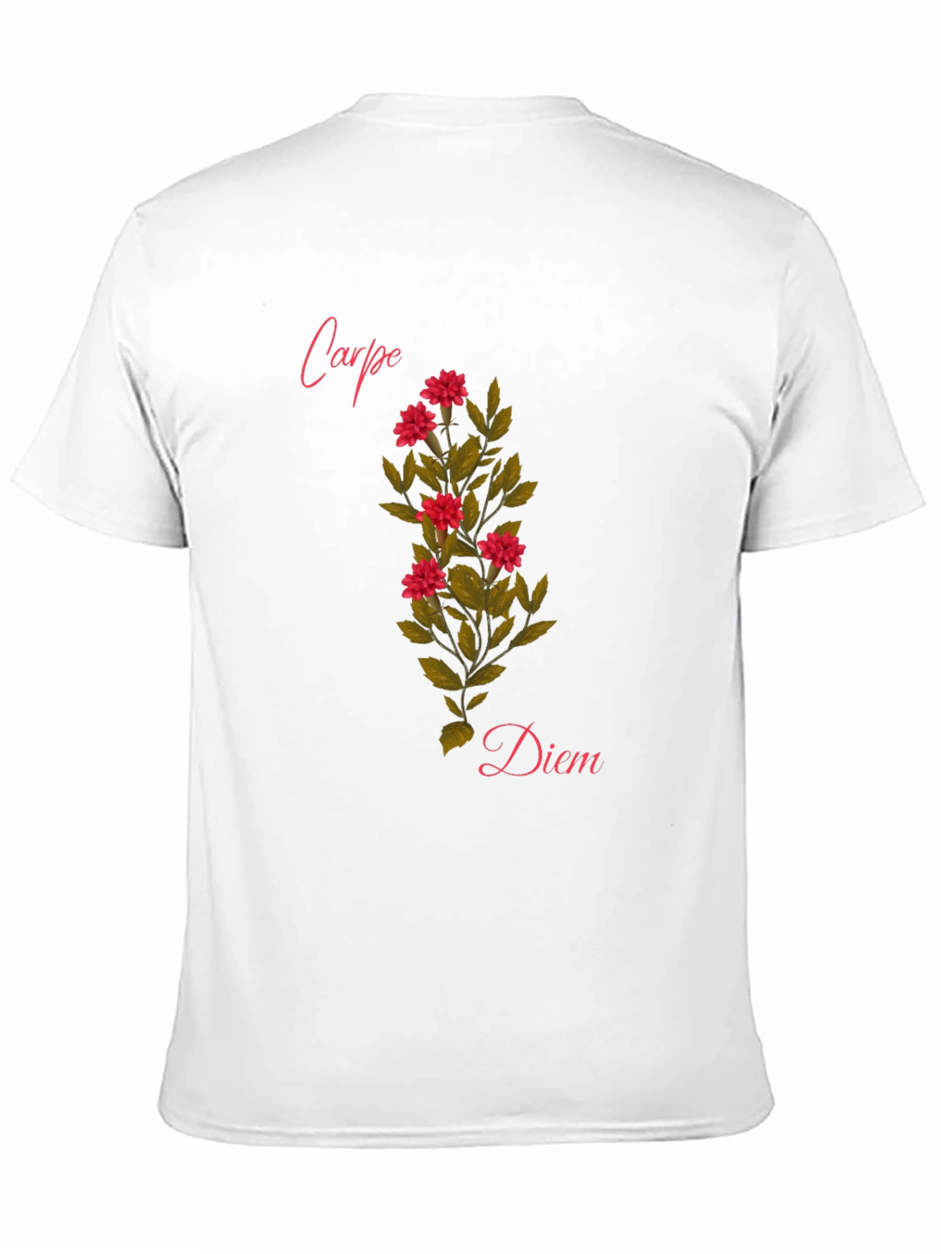 Black Carpe Diem Floral T-Shirt - Seize the Day! view 11