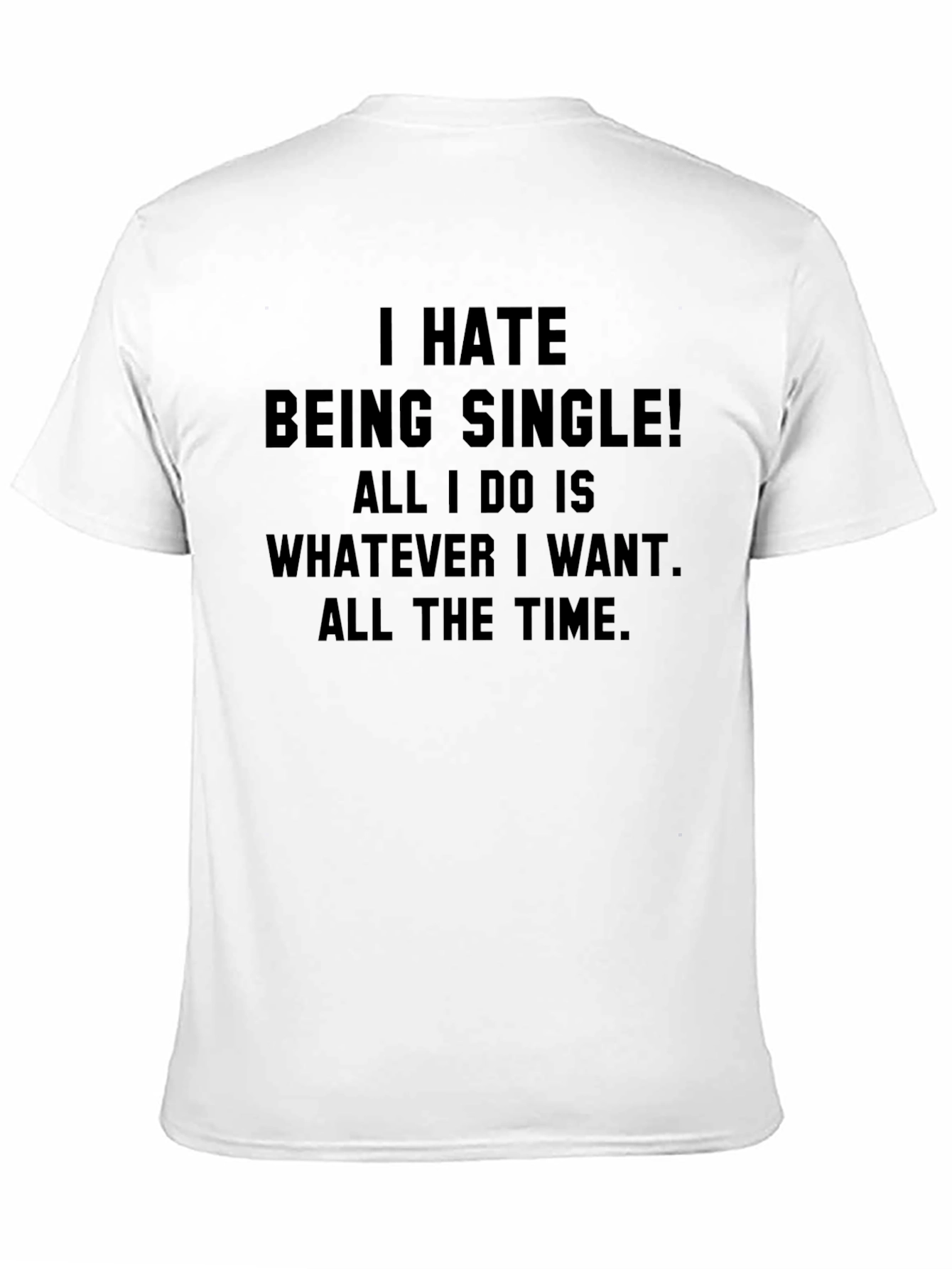 Black Funny Single Life Graphic Tee view 11