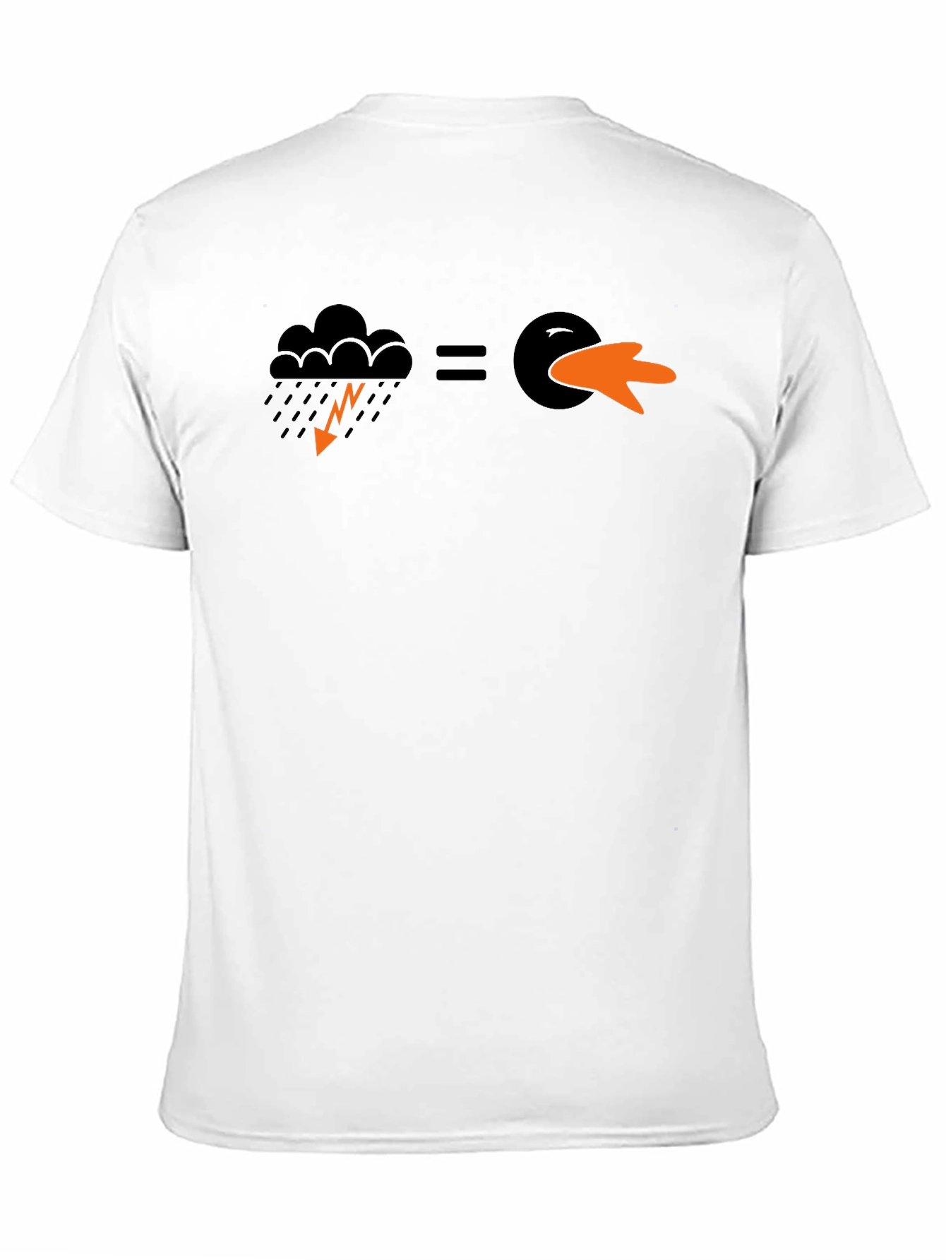 Black Funny Weather Duck Short-Sleeve T-Shirt view 11