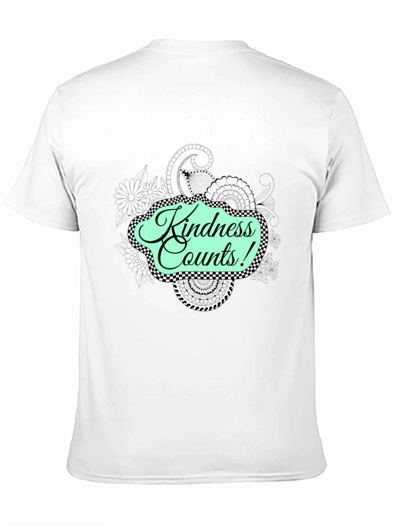 Black Kindness Counts Black Graphic Tee view 11