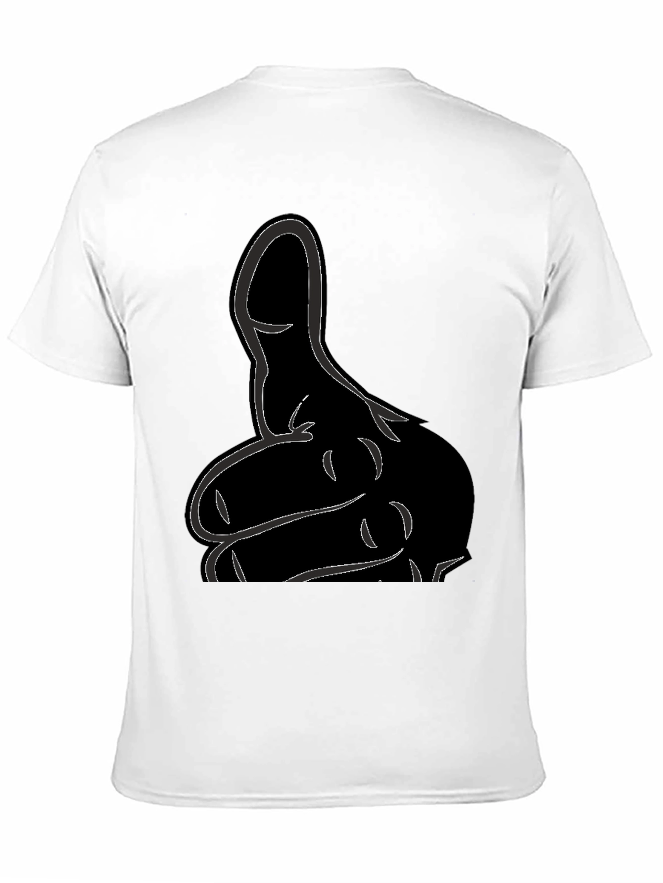Black Modern Graphic T-Shirt view 11
