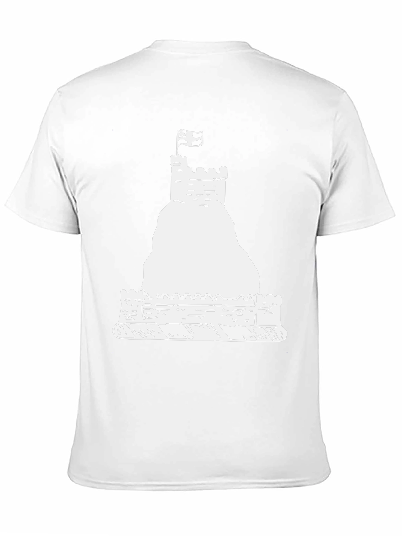 Black Castle T-Shirt, Unique Graphic Tee view 11