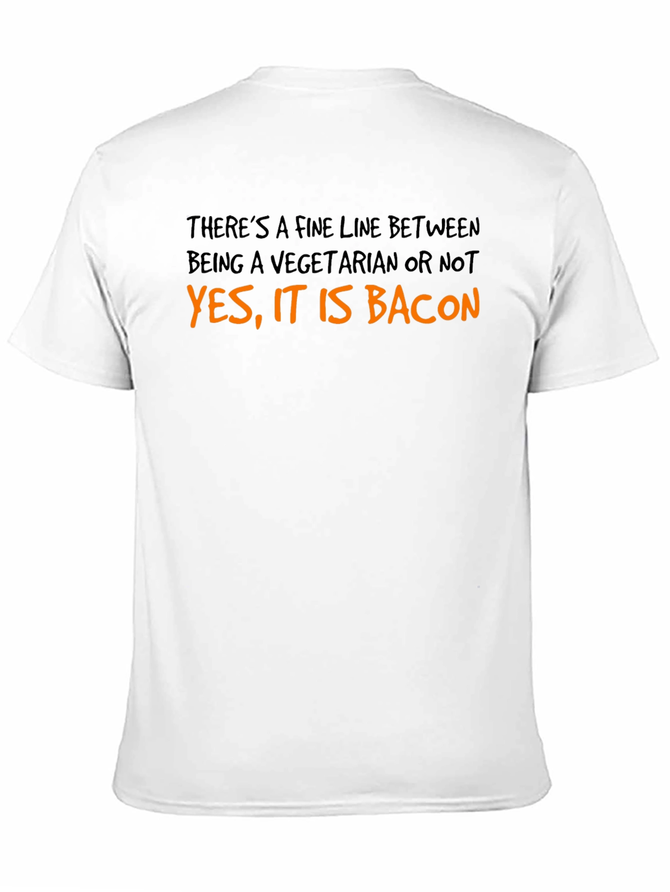 Black Funny "Yes, It Is Bacon" Graphic Tee view 11
